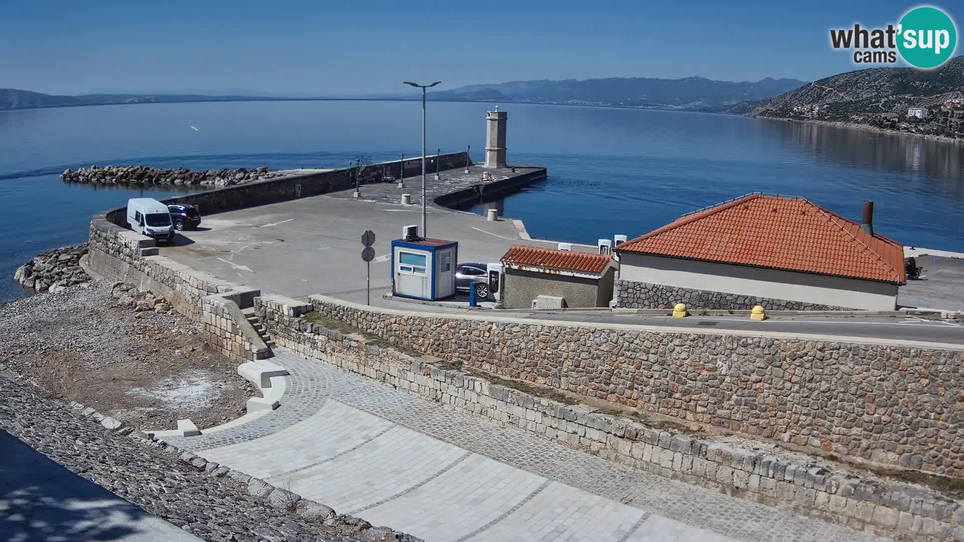 Web kamera Senj luka – Lukobran i svjetionik uživo