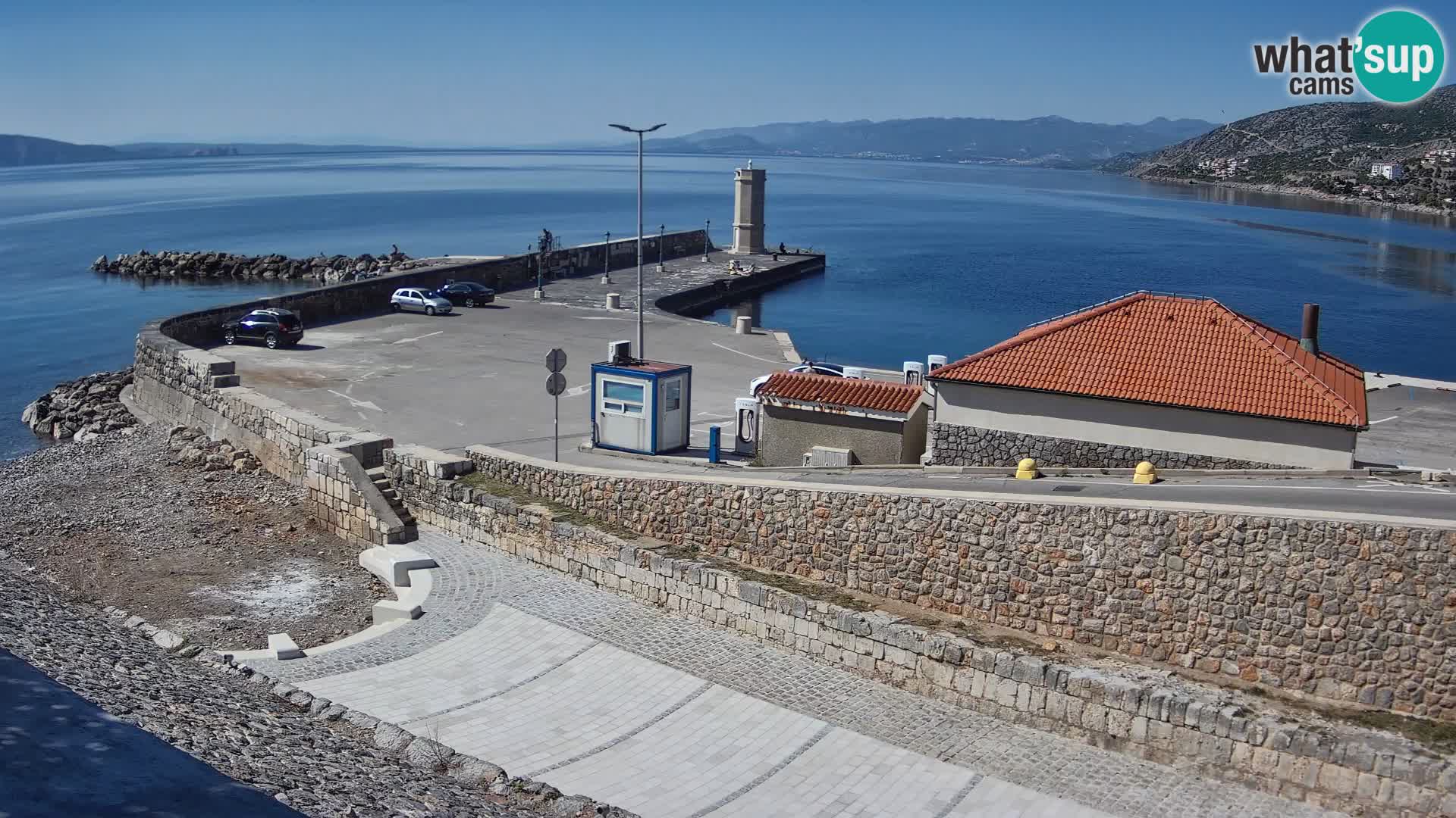 Senj Harbour Webcam – Breakwater & Lighthouse Live View