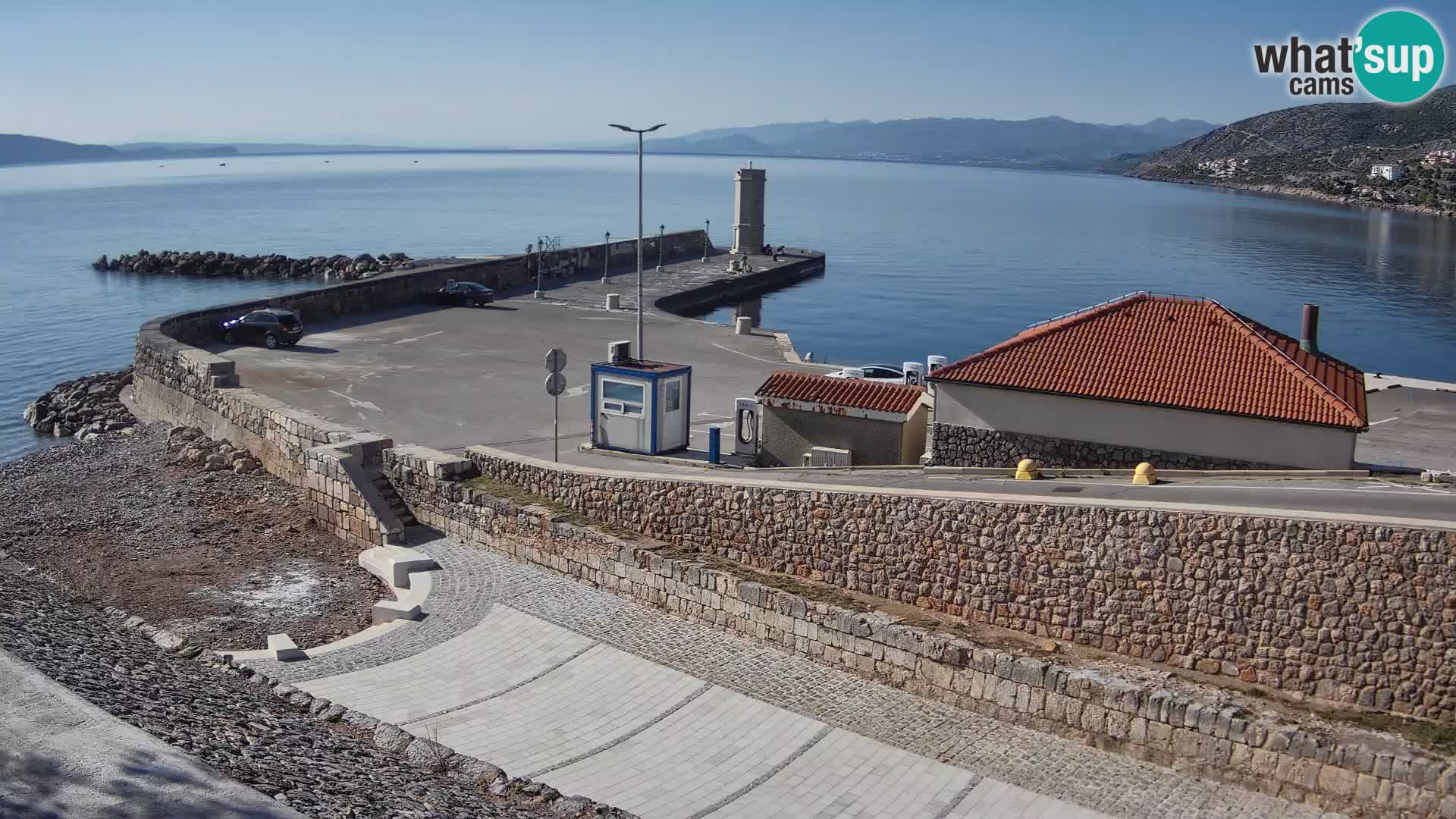 Senj Harbour Webcam – Breakwater & Lighthouse Live View