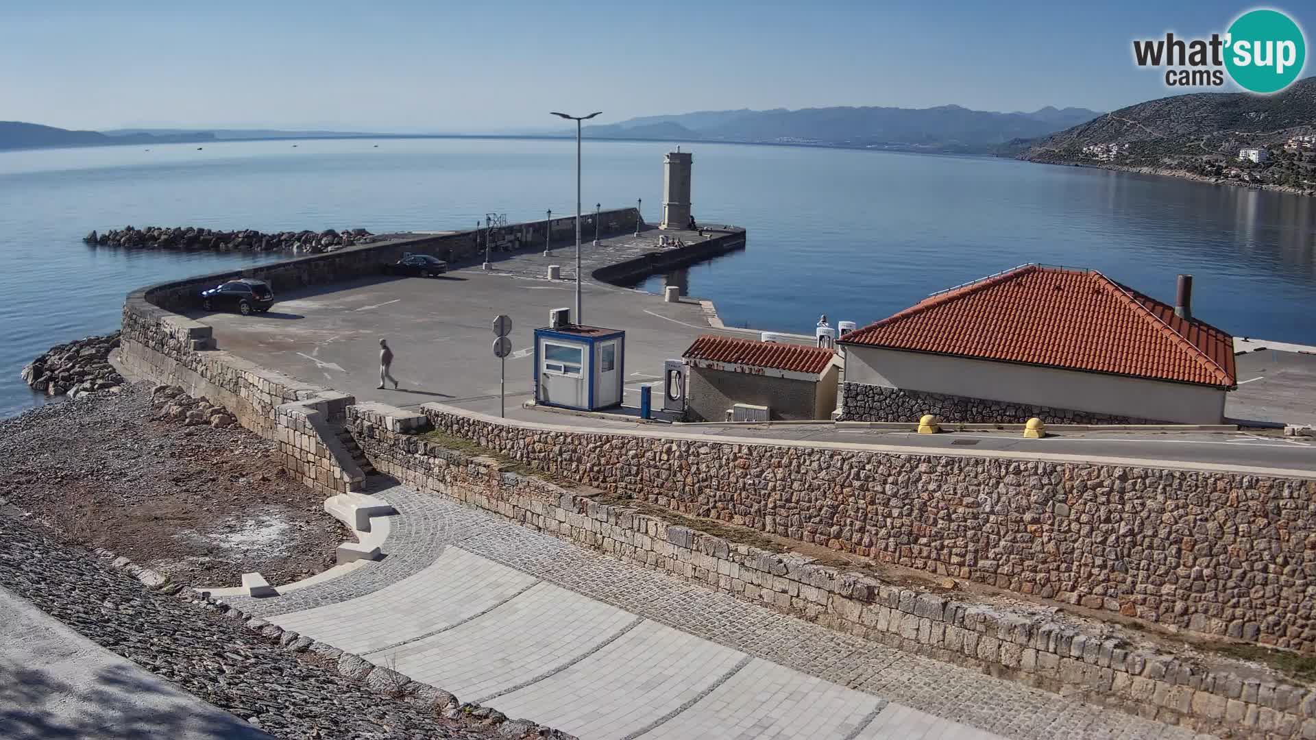Webcam puerto de Senj – Rompeolas y faro en directo