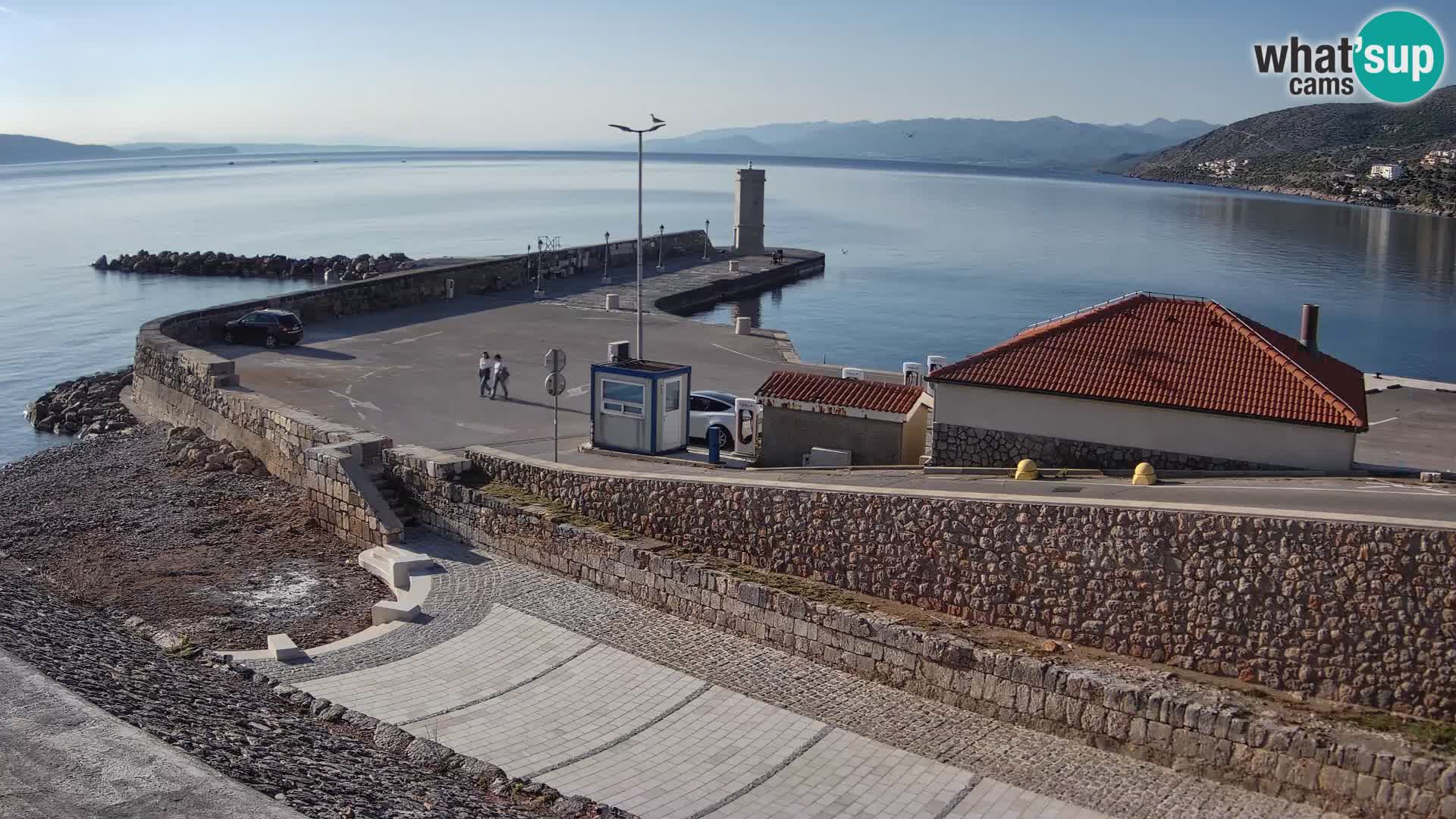 Webcam puerto de Senj – Rompeolas y faro en directo