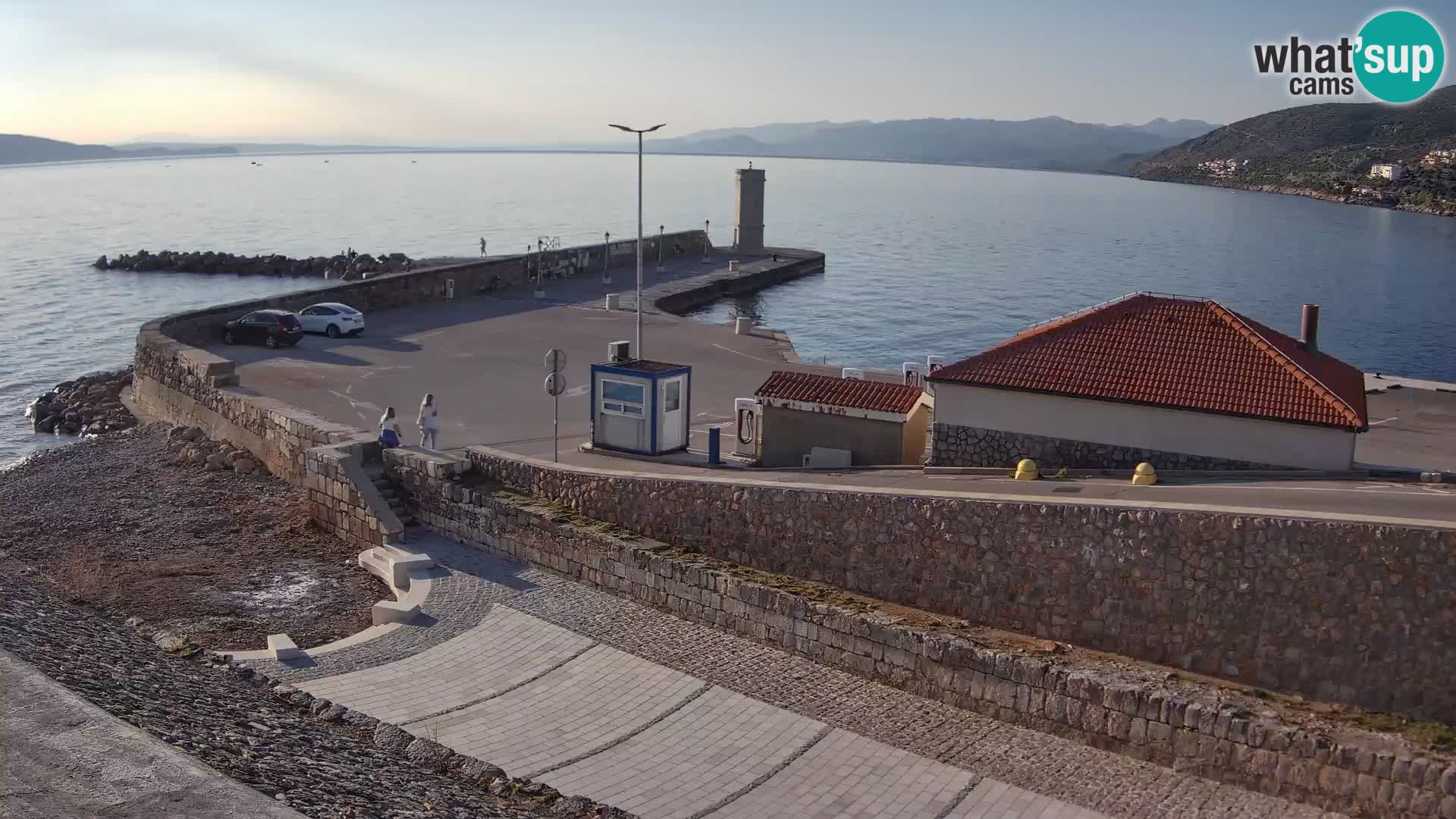Webcam puerto de Senj – Rompeolas y faro en directo
