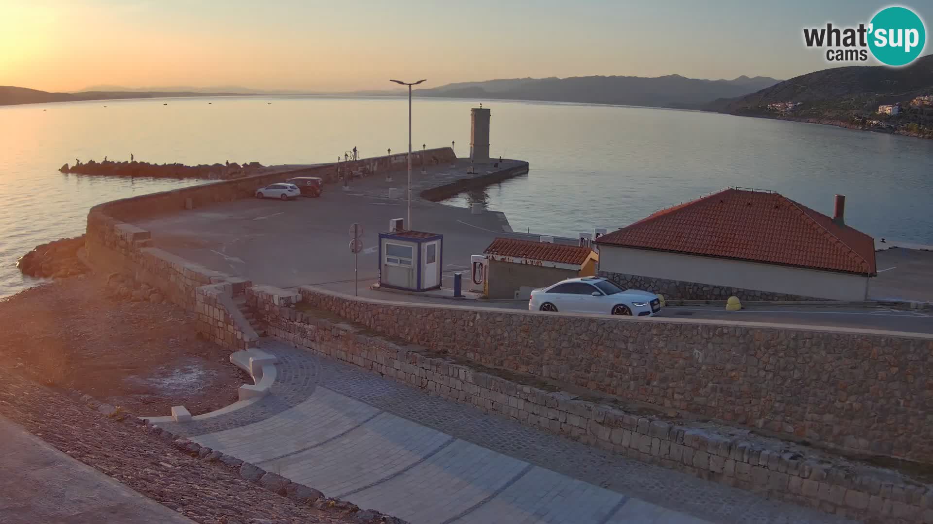 Senj Harbour Webcam – Breakwater & Lighthouse Live View