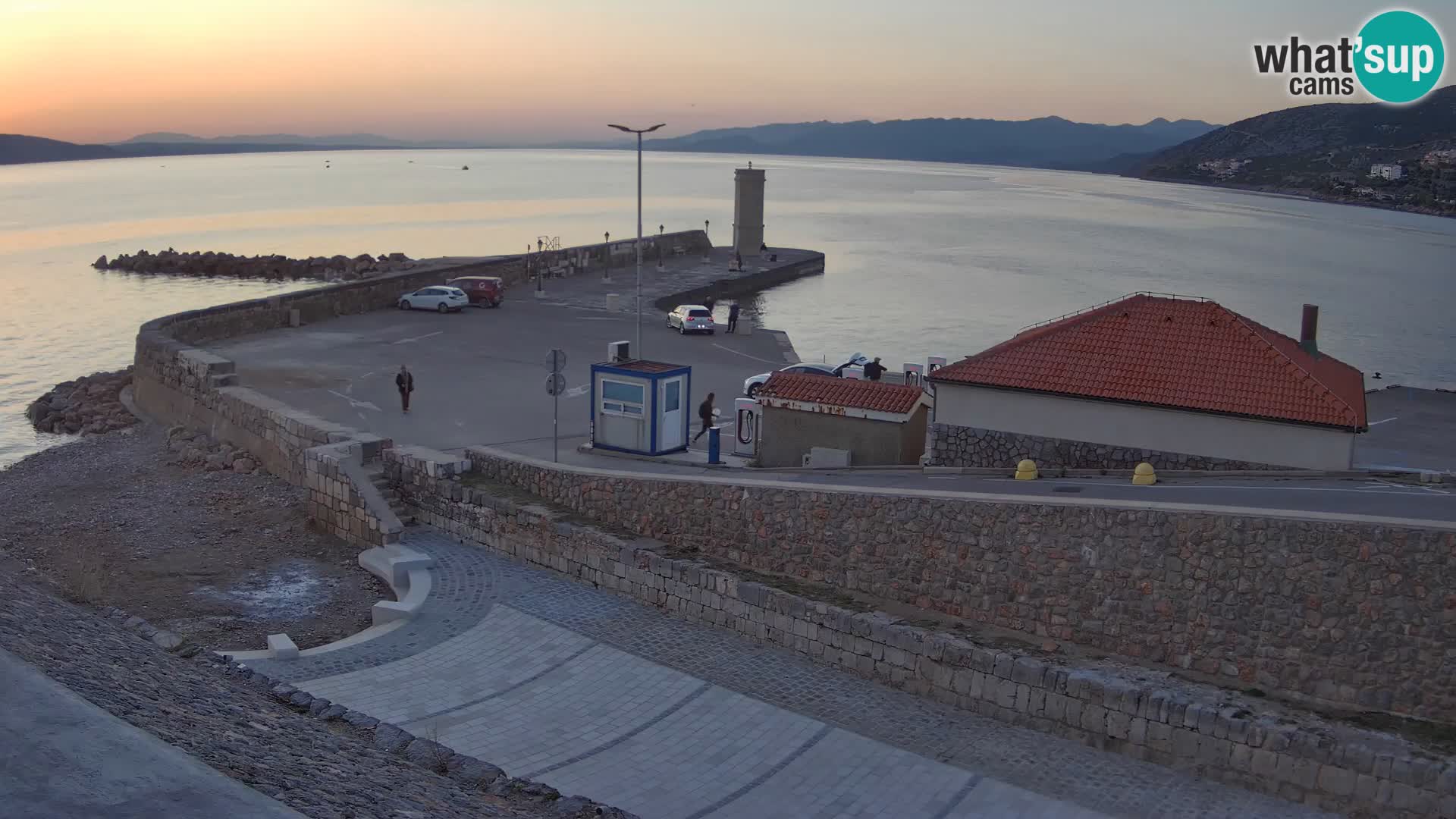 Webcam puerto de Senj – Rompeolas y faro en directo