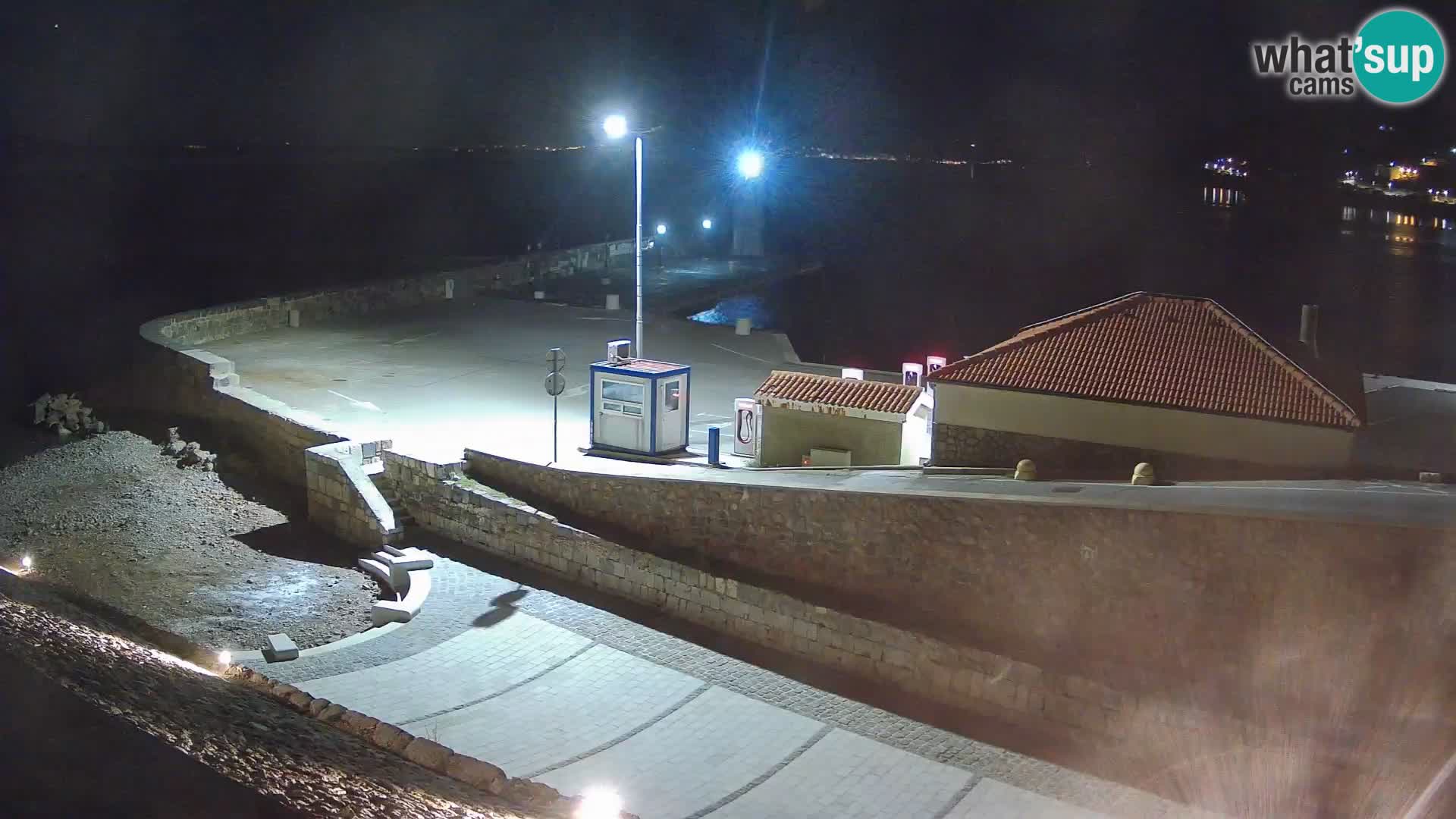 Senj Harbour Webcam – Breakwater & Lighthouse Live View