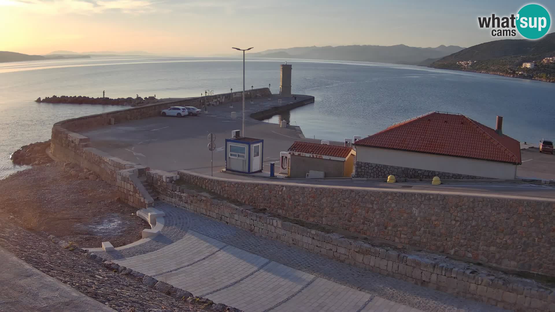 Senj Harbour Webcam – Breakwater & Lighthouse Live View