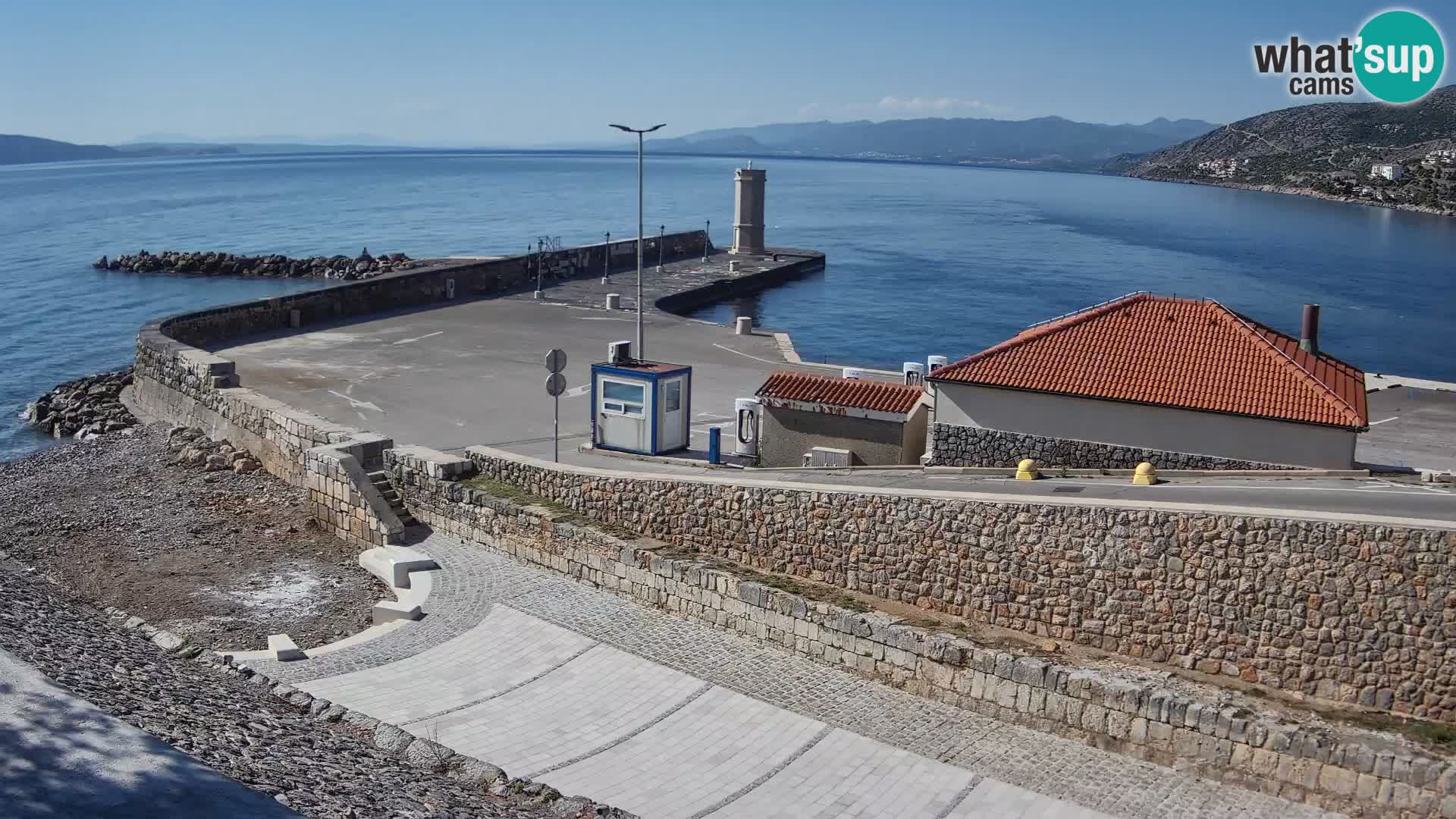 Senj Harbour Webcam – Breakwater & Lighthouse Live View