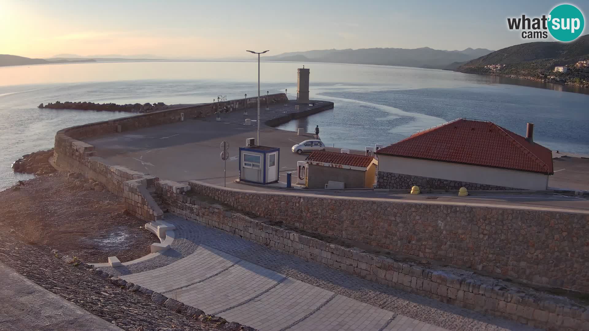 Senj Harbour Webcam – Breakwater & Lighthouse Live View