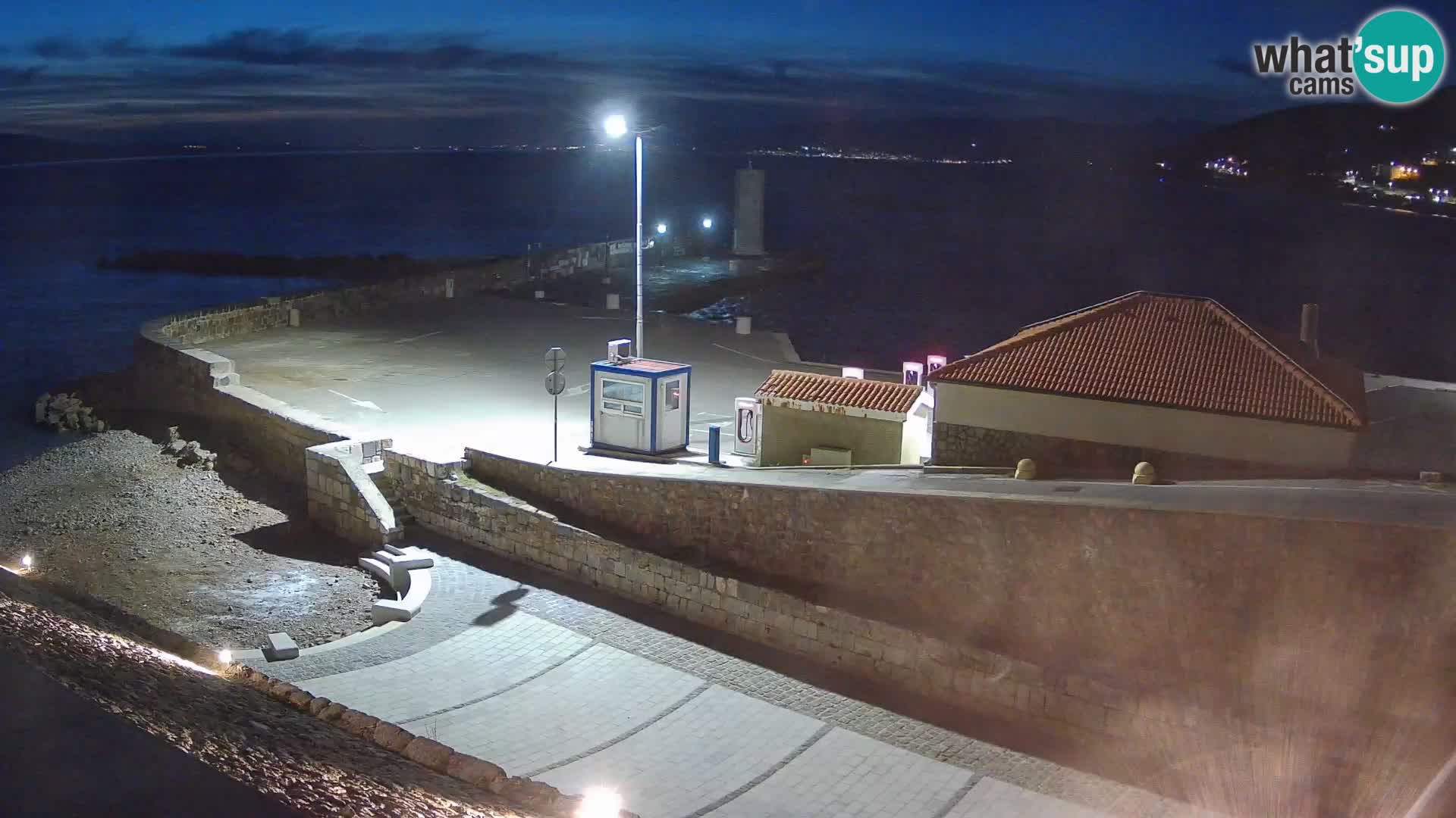 Senj Harbour Webcam – Breakwater & Lighthouse Live View