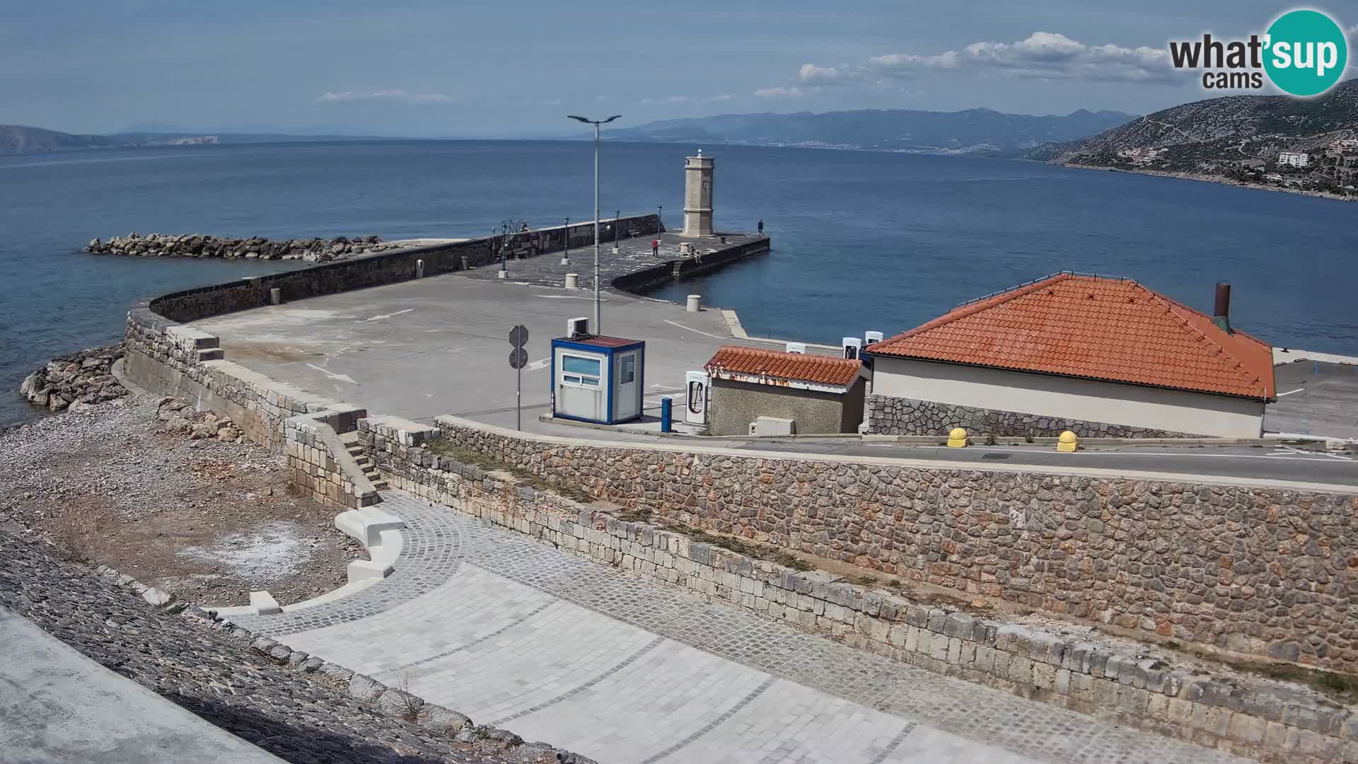 Senj Harbour Webcam – Breakwater & Lighthouse Live View