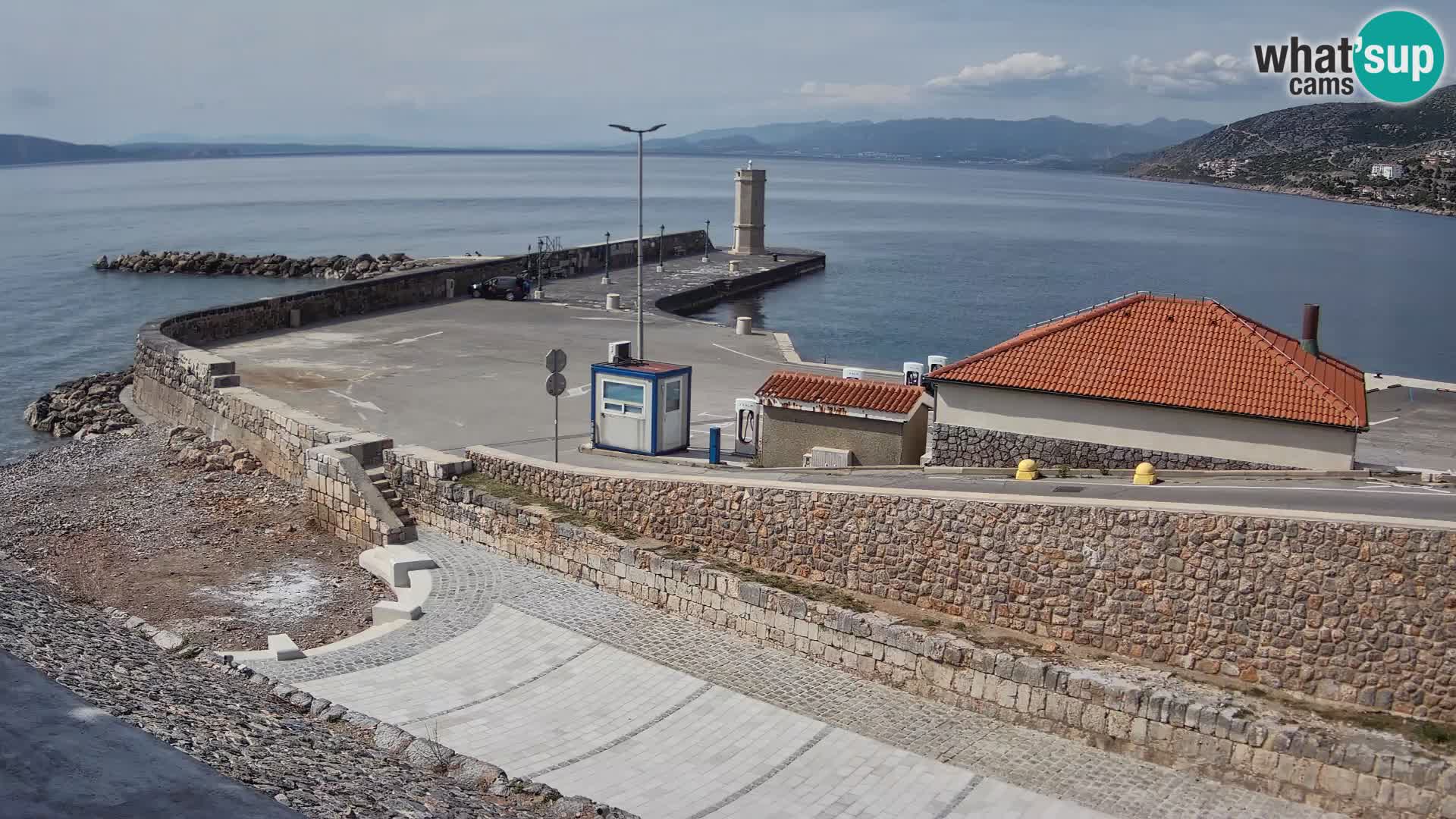 Webcam puerto de Senj – Rompeolas y faro en directo