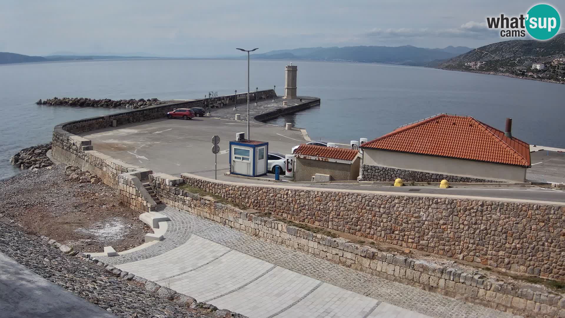Senj Harbour Webcam – Breakwater & Lighthouse Live View