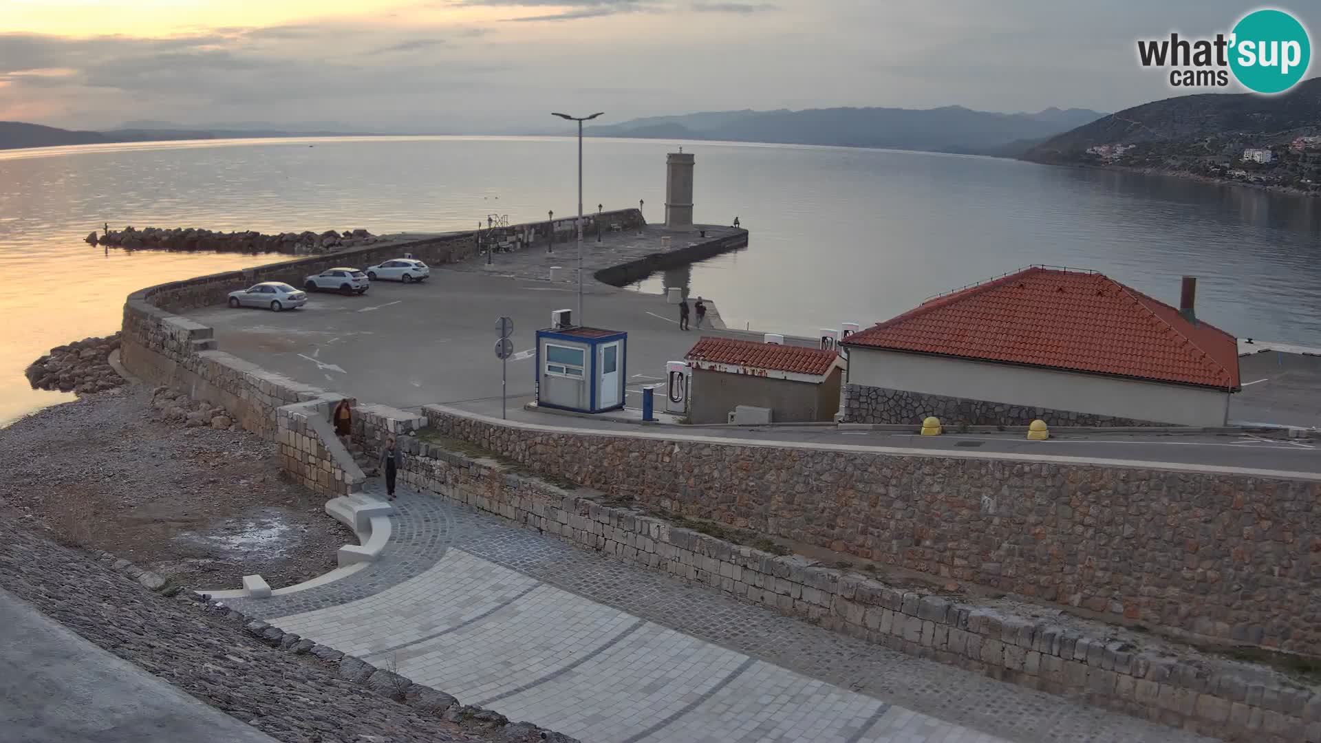 Webcam puerto de Senj – Rompeolas y faro en directo