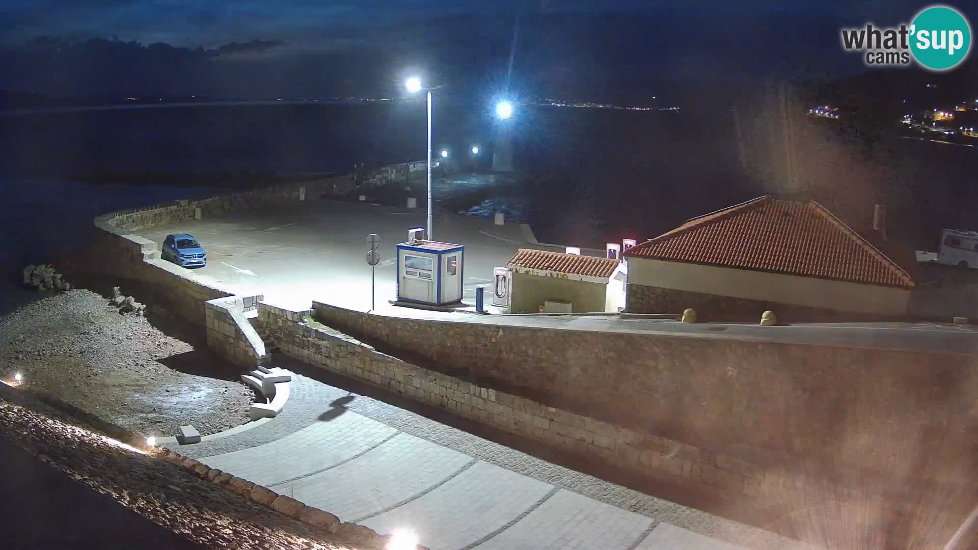 Webcam port de Senj – Vue sur la jetée et le phare