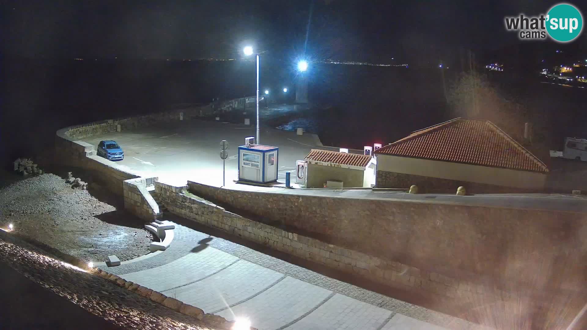 Webcam puerto de Senj – Rompeolas y faro en directo