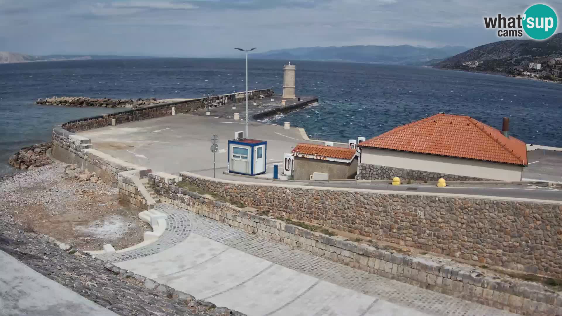 Senj Harbour Webcam – Breakwater & Lighthouse Live View