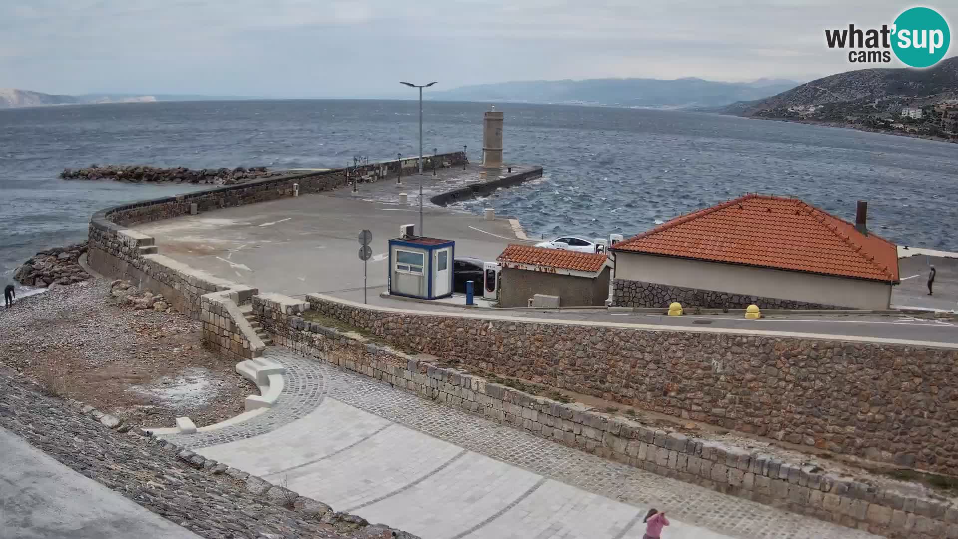 Senj Harbour Webcam – Breakwater & Lighthouse Live View