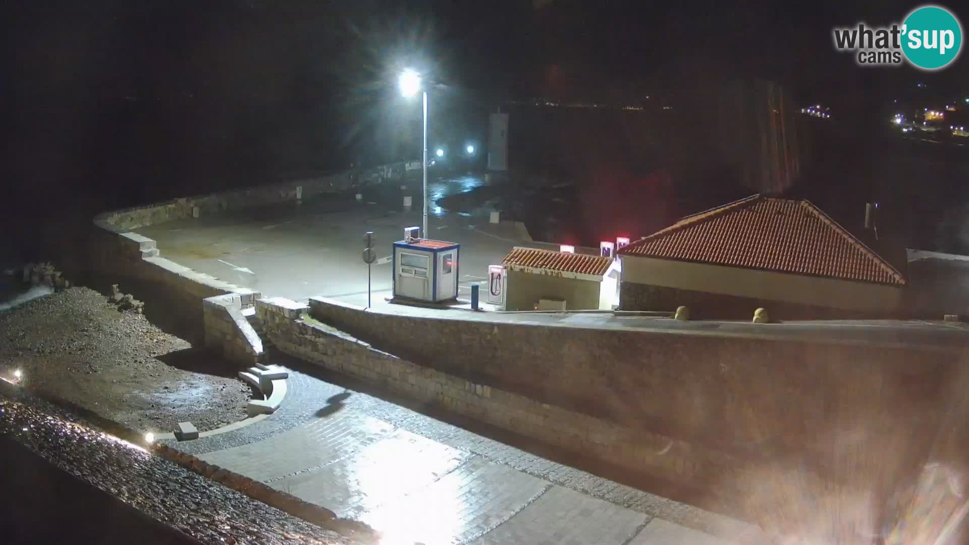 Senj Harbour Webcam – Breakwater & Lighthouse Live View