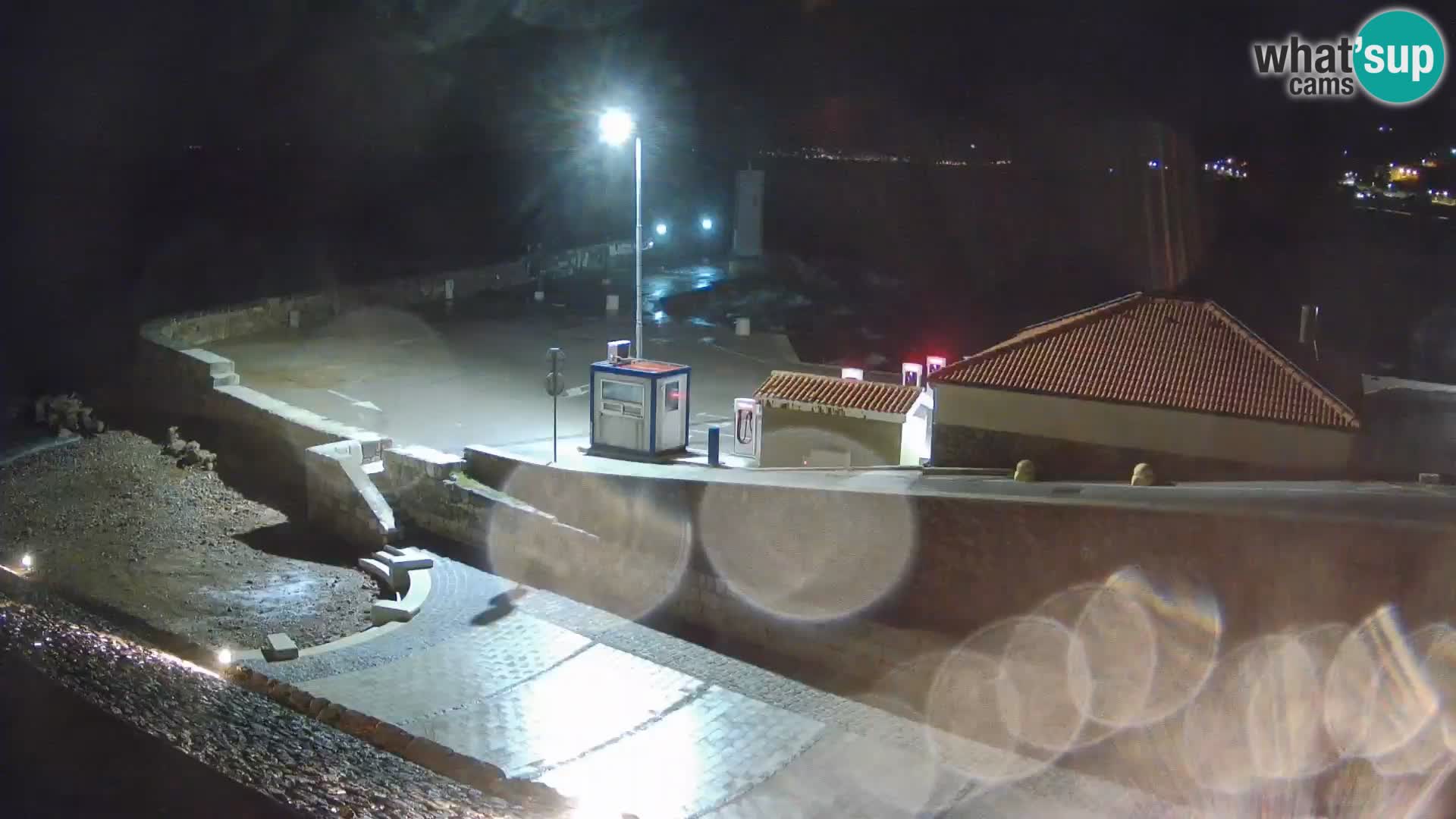 Webcam puerto de Senj – Rompeolas y faro en directo