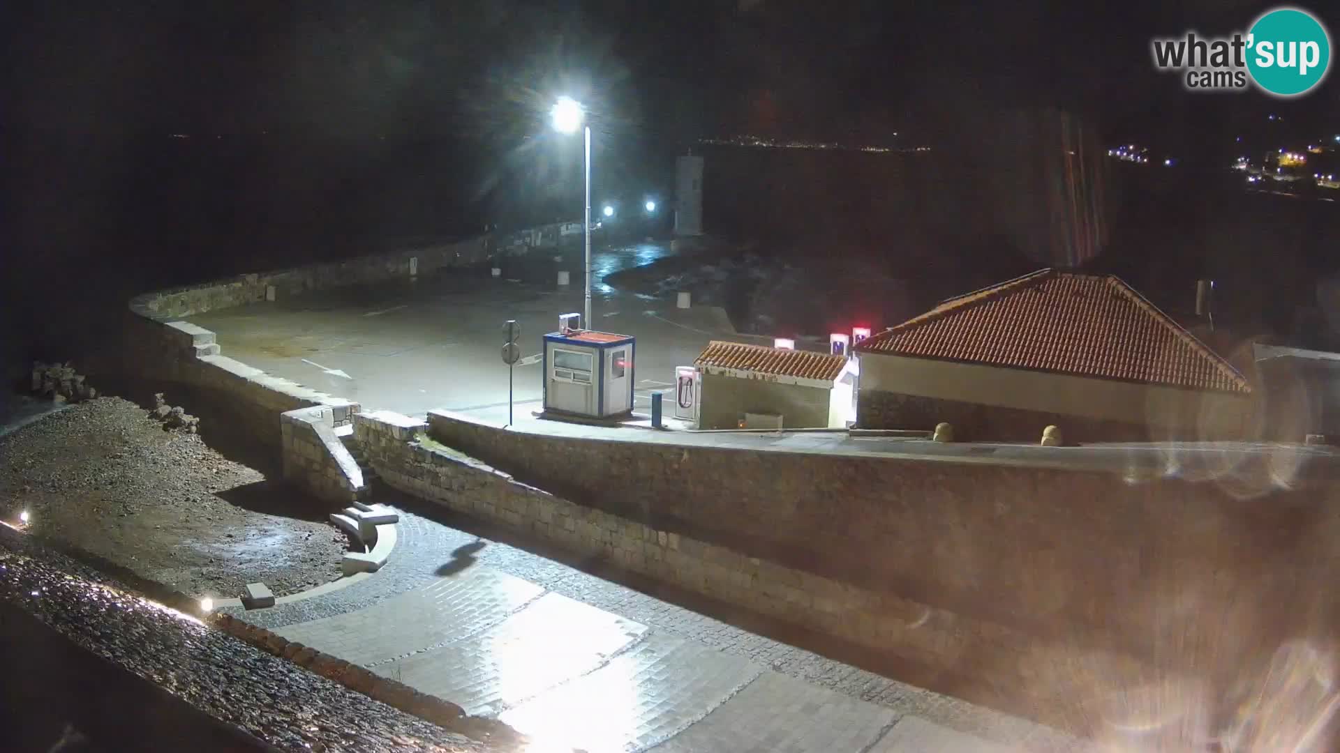 Senj Harbour Webcam – Breakwater & Lighthouse Live View