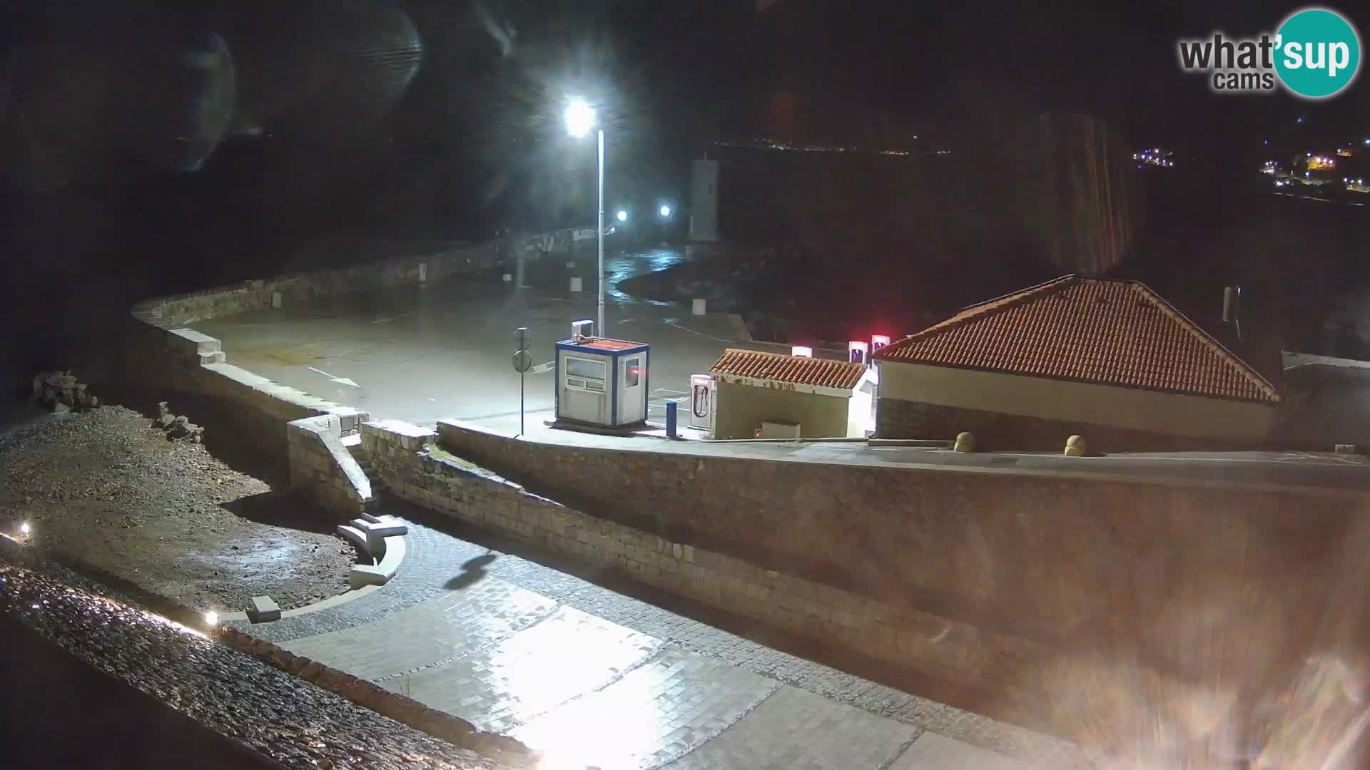 Webcam puerto de Senj – Rompeolas y faro en directo