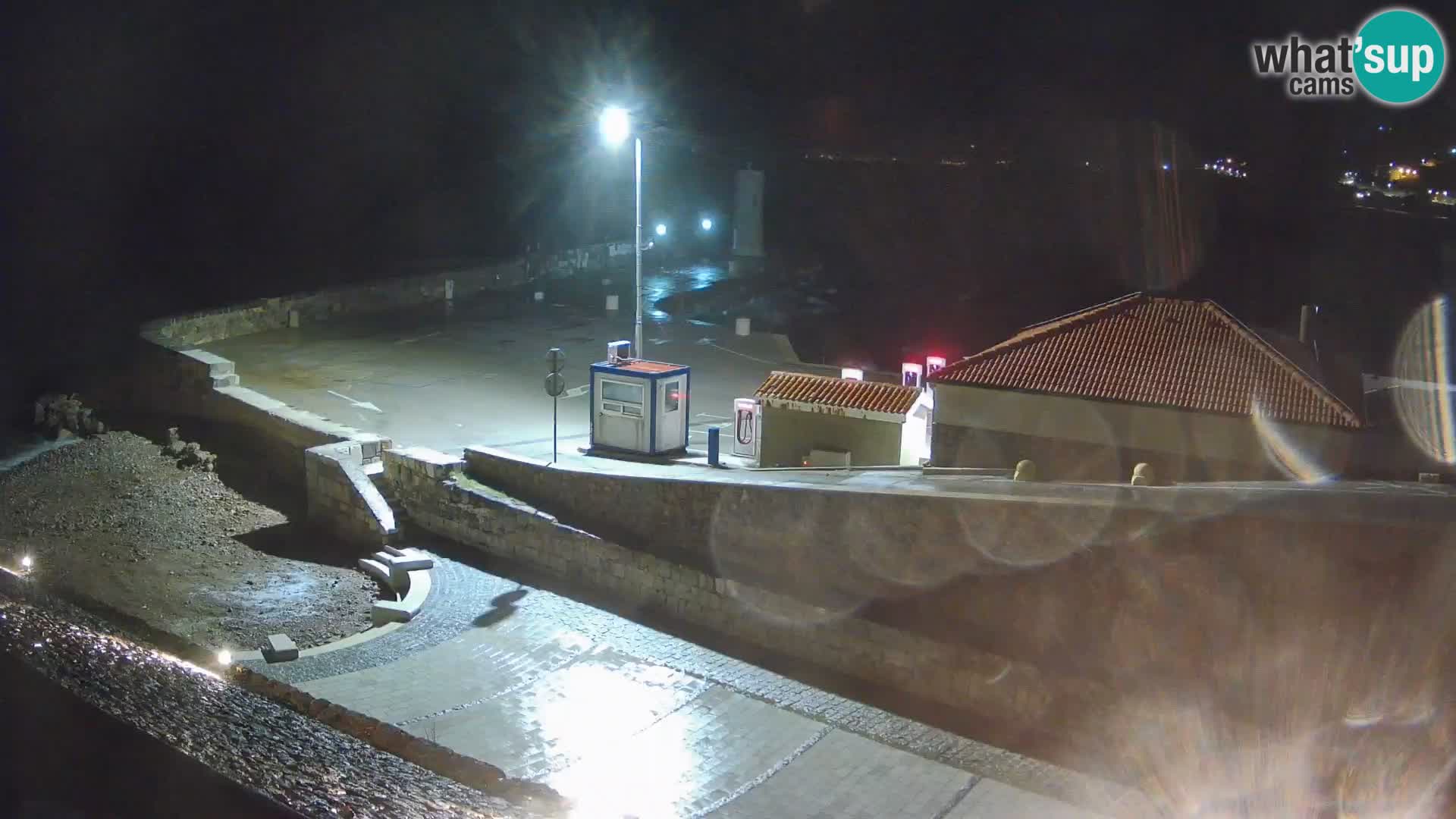 Webcam puerto de Senj – Rompeolas y faro en directo