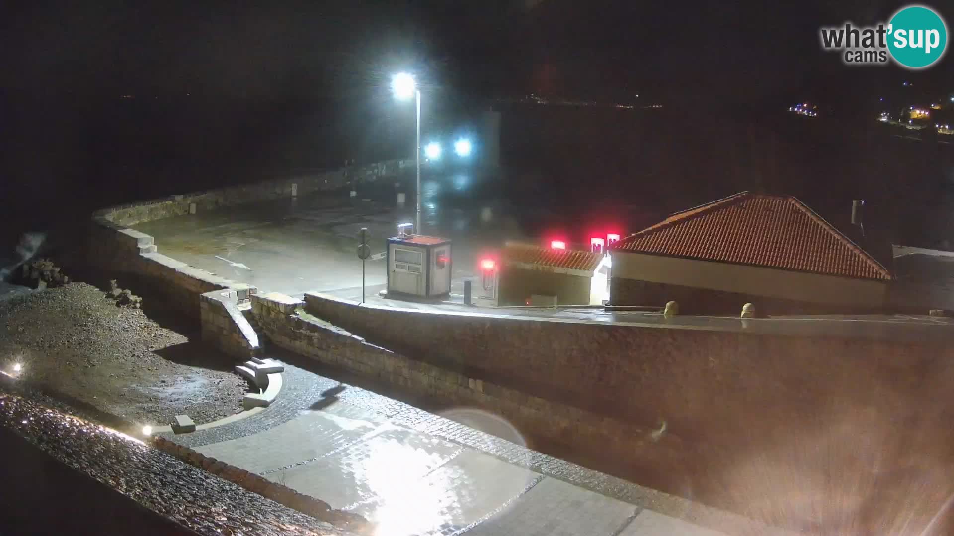 Senj Harbour Webcam – Breakwater & Lighthouse Live View