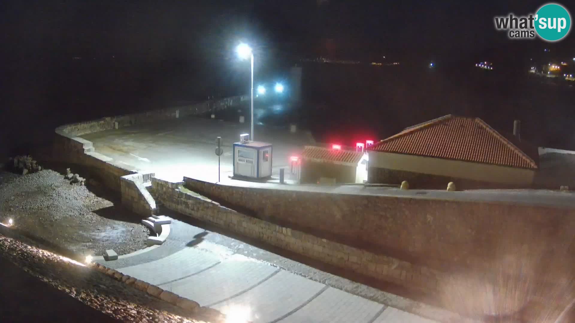 Senj Hafen Webcam – Wellenbrecher & Leuchtturm Liveblick