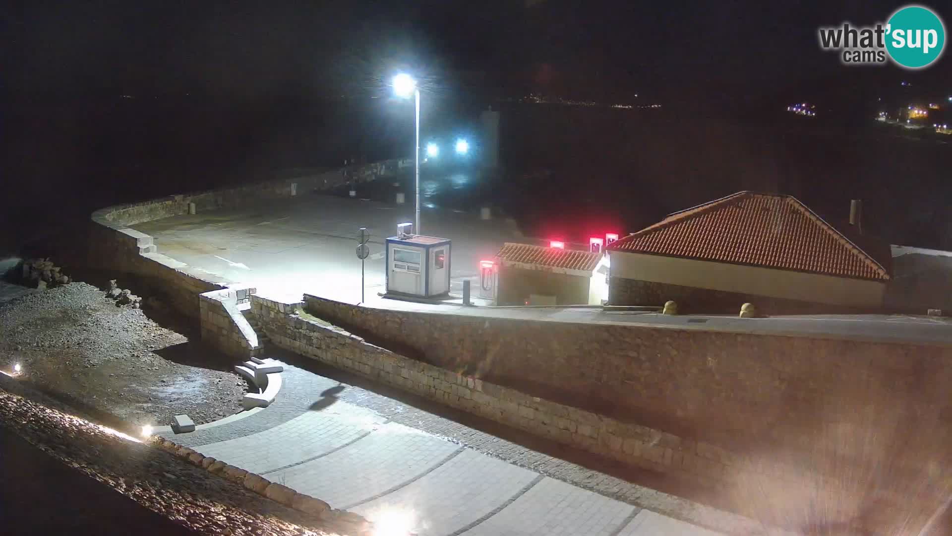 Senj Harbour Webcam – Breakwater & Lighthouse Live View