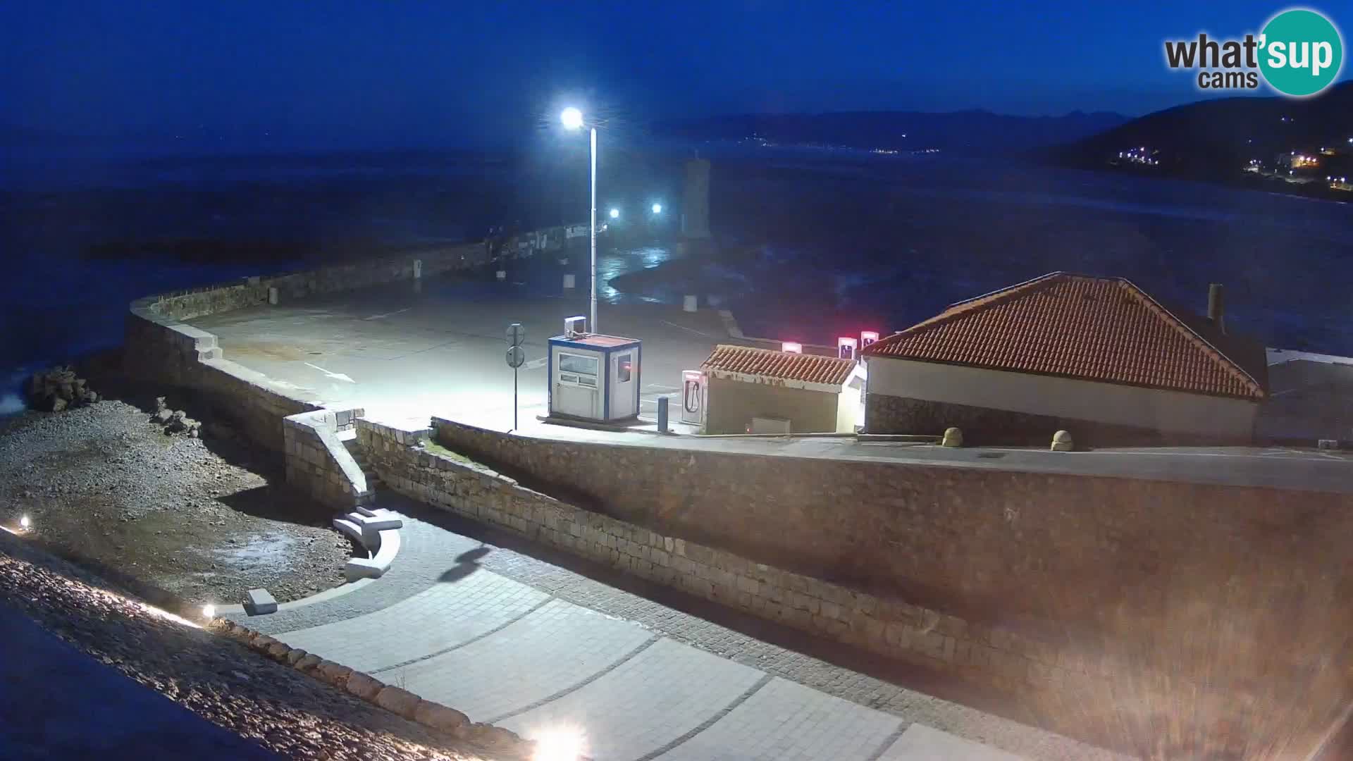 Senj Harbour Webcam – Breakwater & Lighthouse Live View