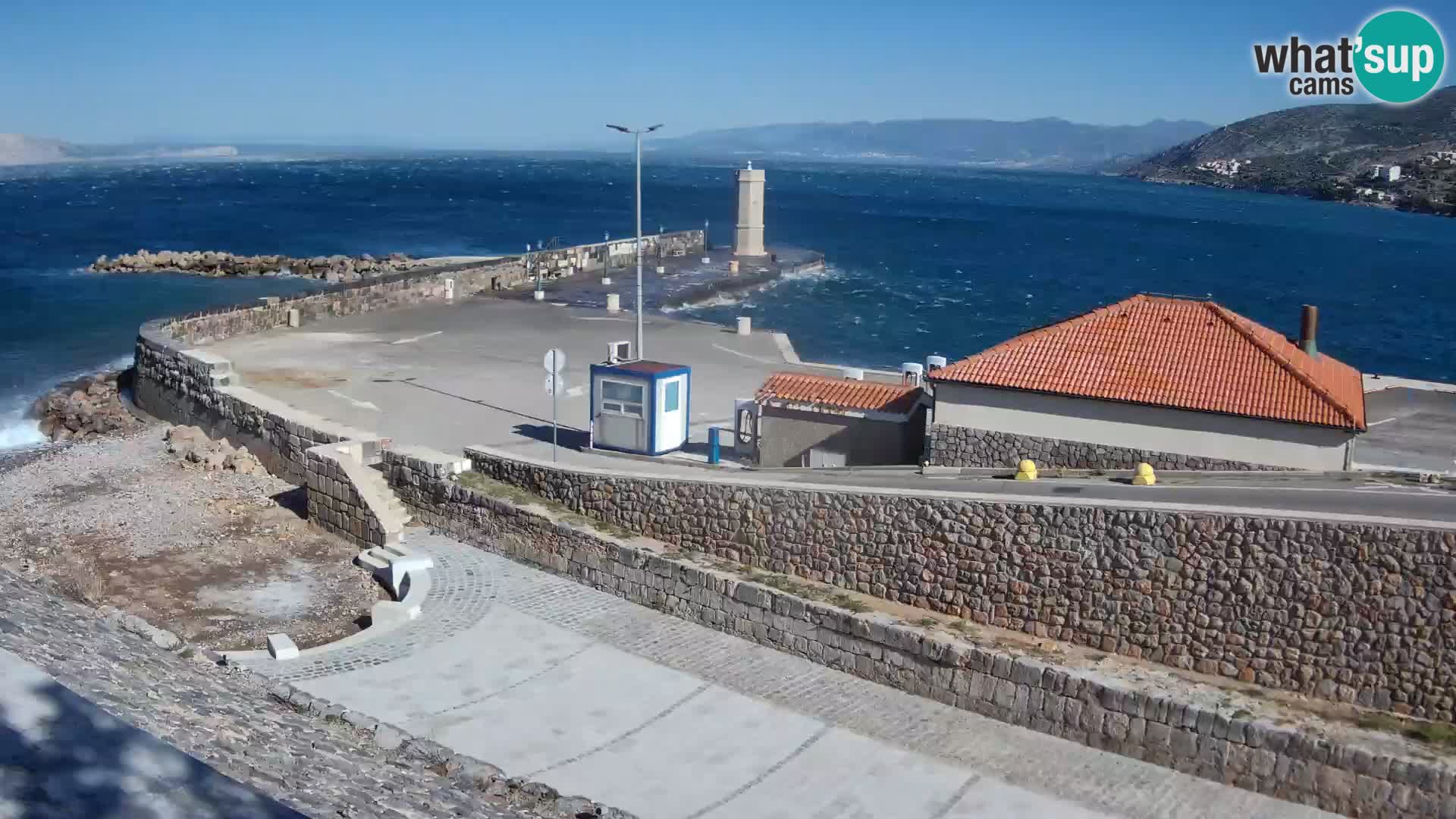 Senj Harbour Webcam – Breakwater & Lighthouse Live View