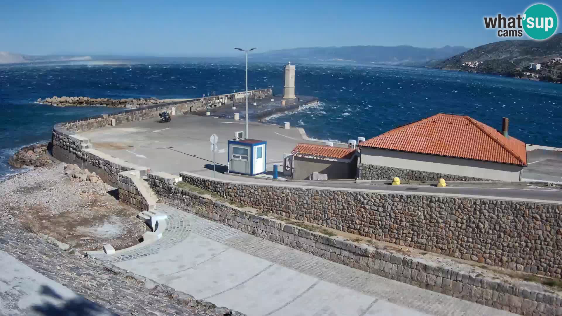 Senj Harbour Webcam – Breakwater & Lighthouse Live View