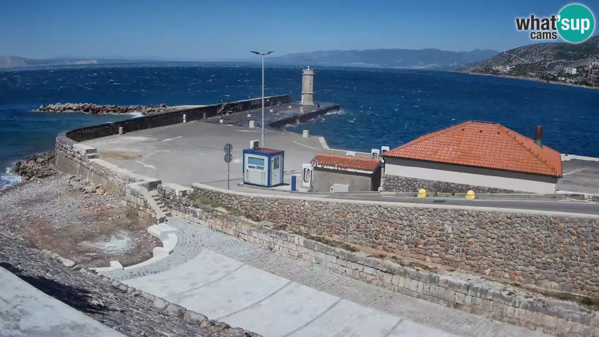 Senj Harbour Webcam – Breakwater & Lighthouse Live View