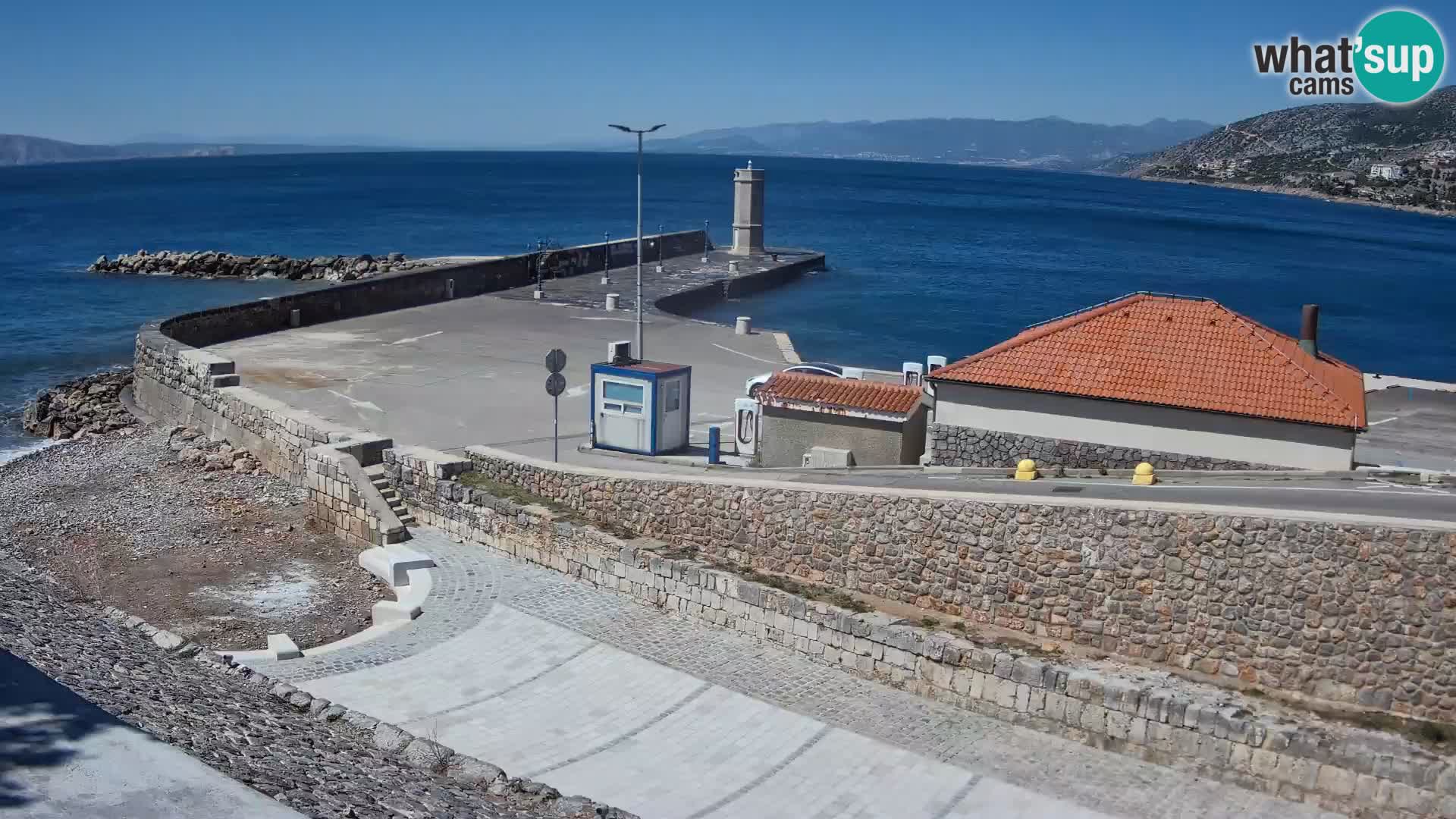 Webcam Porto di Segna – Frangiflutti e Faro in diretta