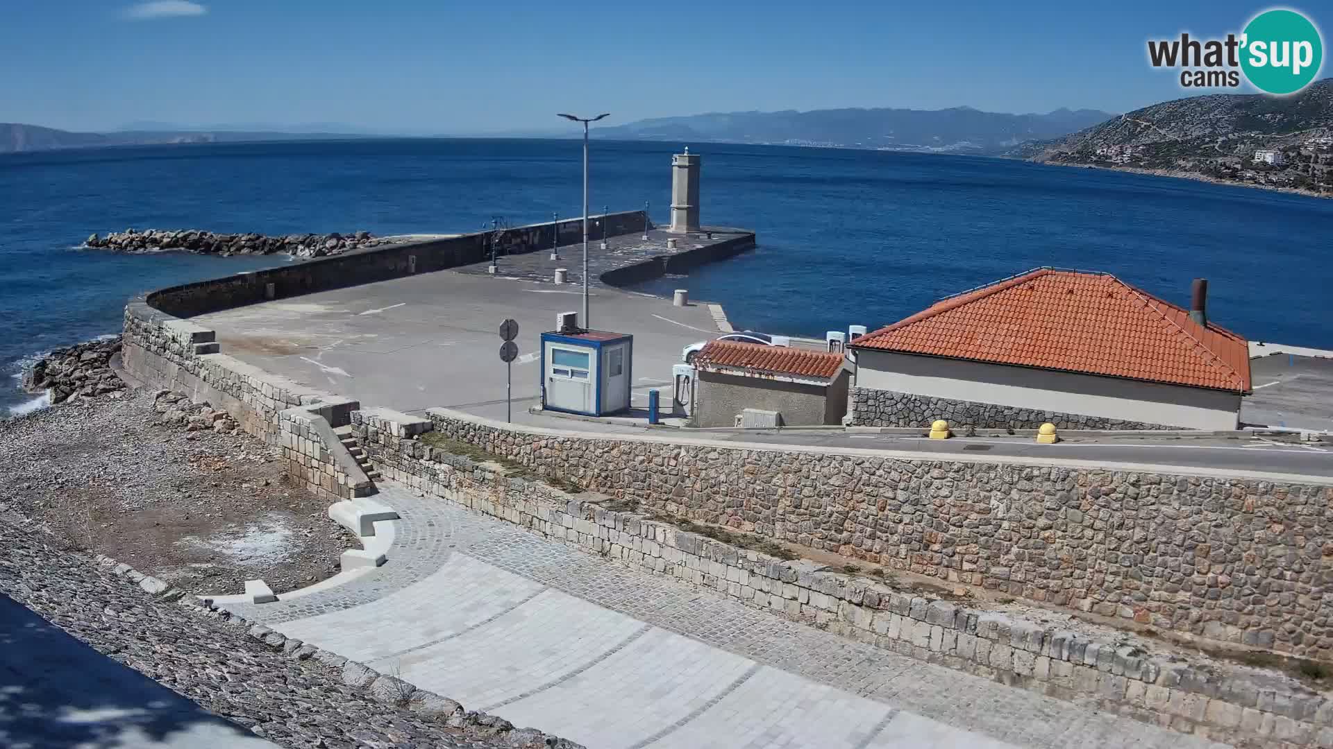 Senj Harbour Webcam – Breakwater & Lighthouse Live View