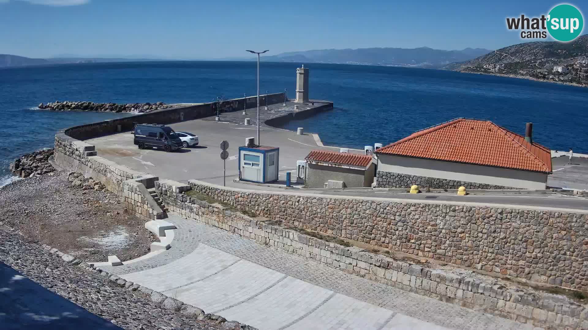 Senj Harbour Webcam – Breakwater & Lighthouse Live View
