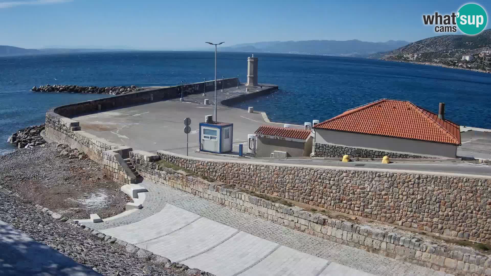 Senj Harbour Webcam – Breakwater & Lighthouse Live View