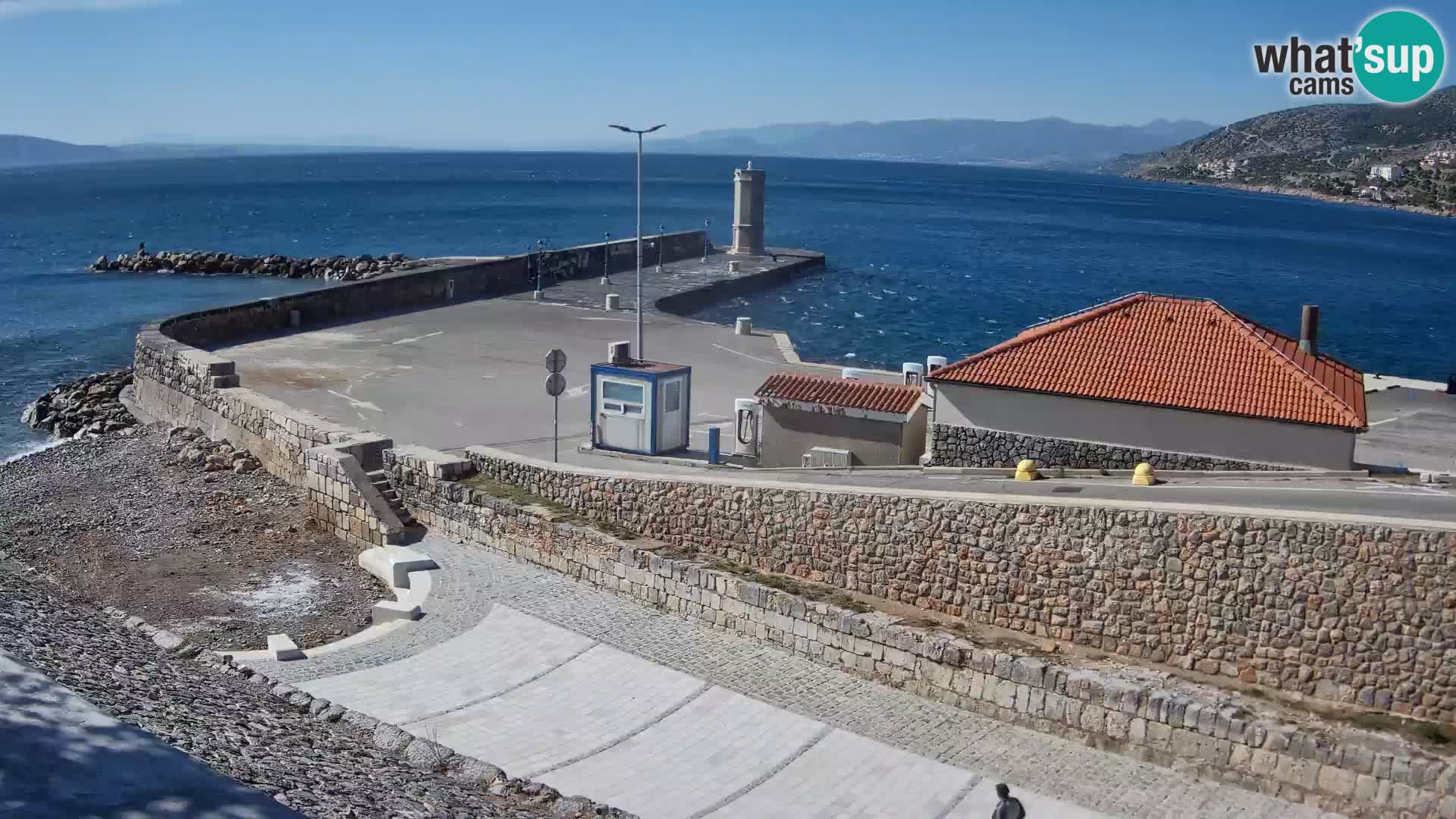 Web kamera Senj luka – Lukobran i svjetionik uživo