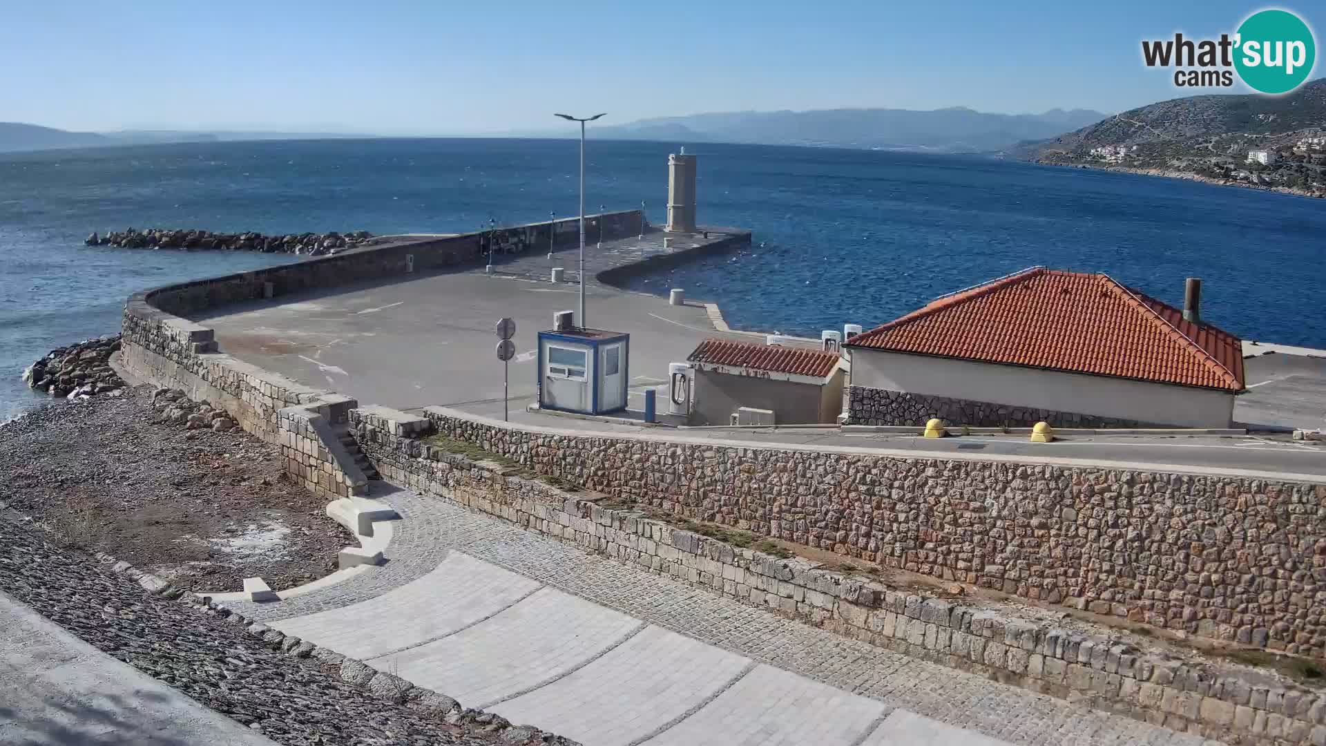 Senj Harbour Webcam – Breakwater & Lighthouse Live View
