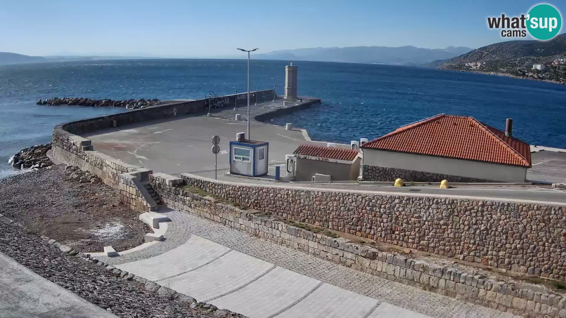 Senj Harbour Webcam – Breakwater & Lighthouse Live View