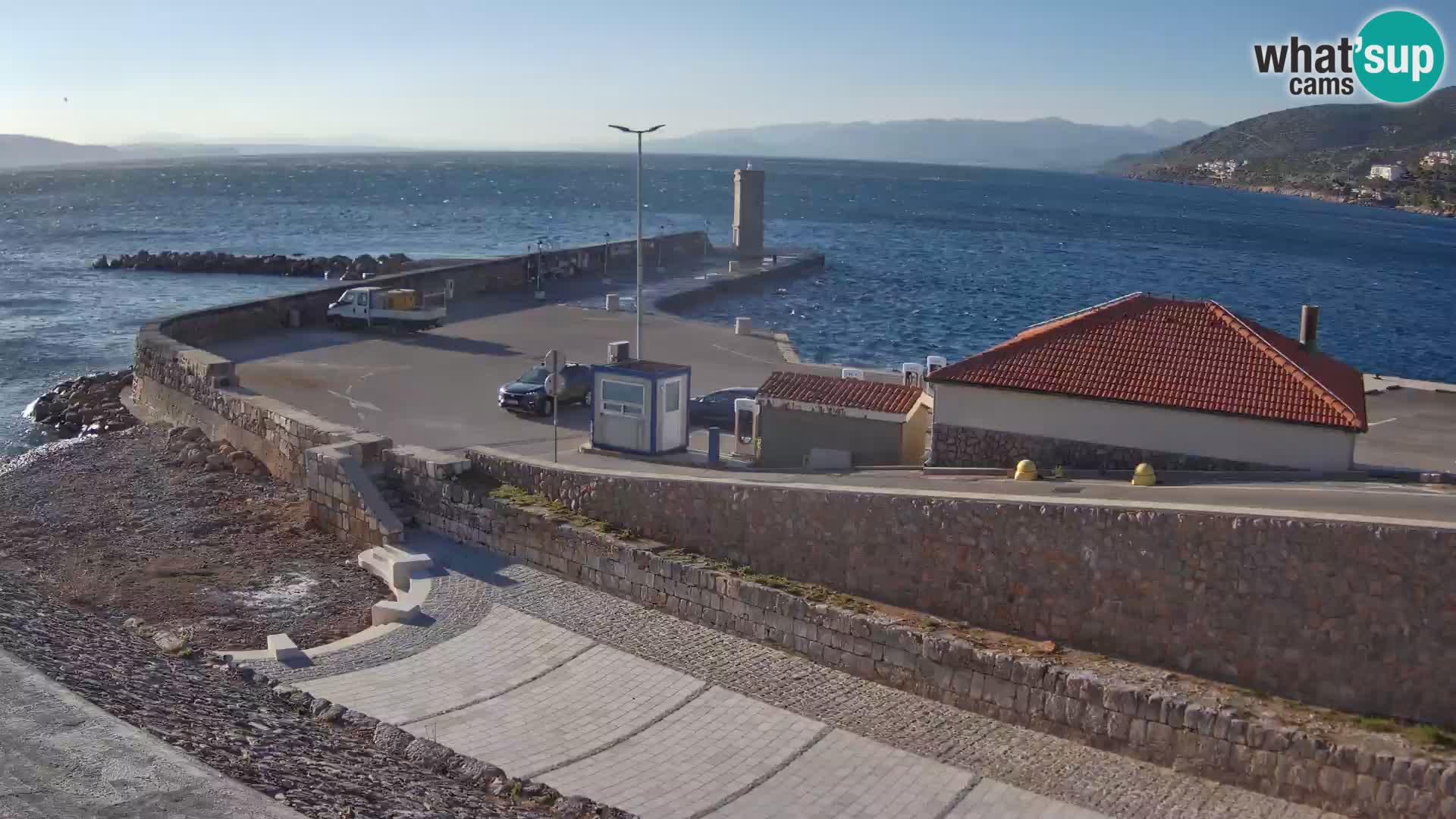 Senj Harbour Webcam – Breakwater & Lighthouse Live View