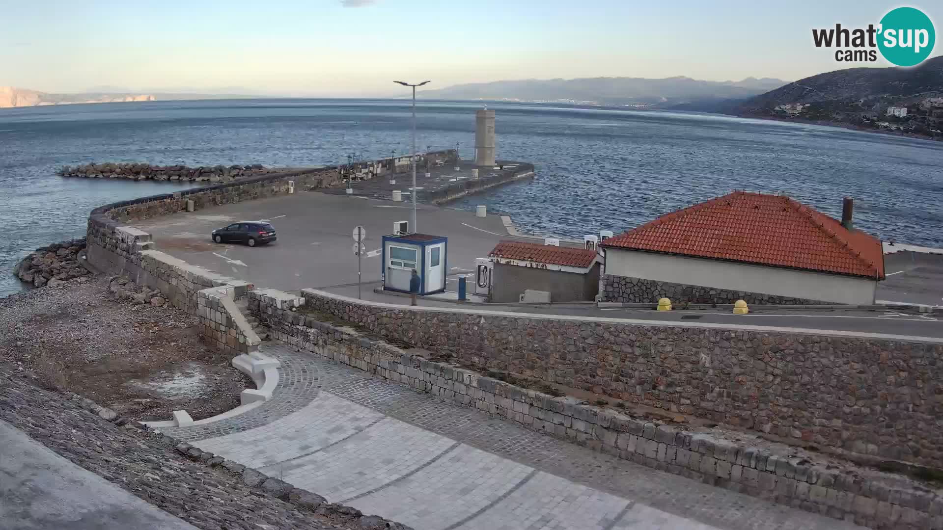 Senj Harbour Webcam – Breakwater & Lighthouse Live View