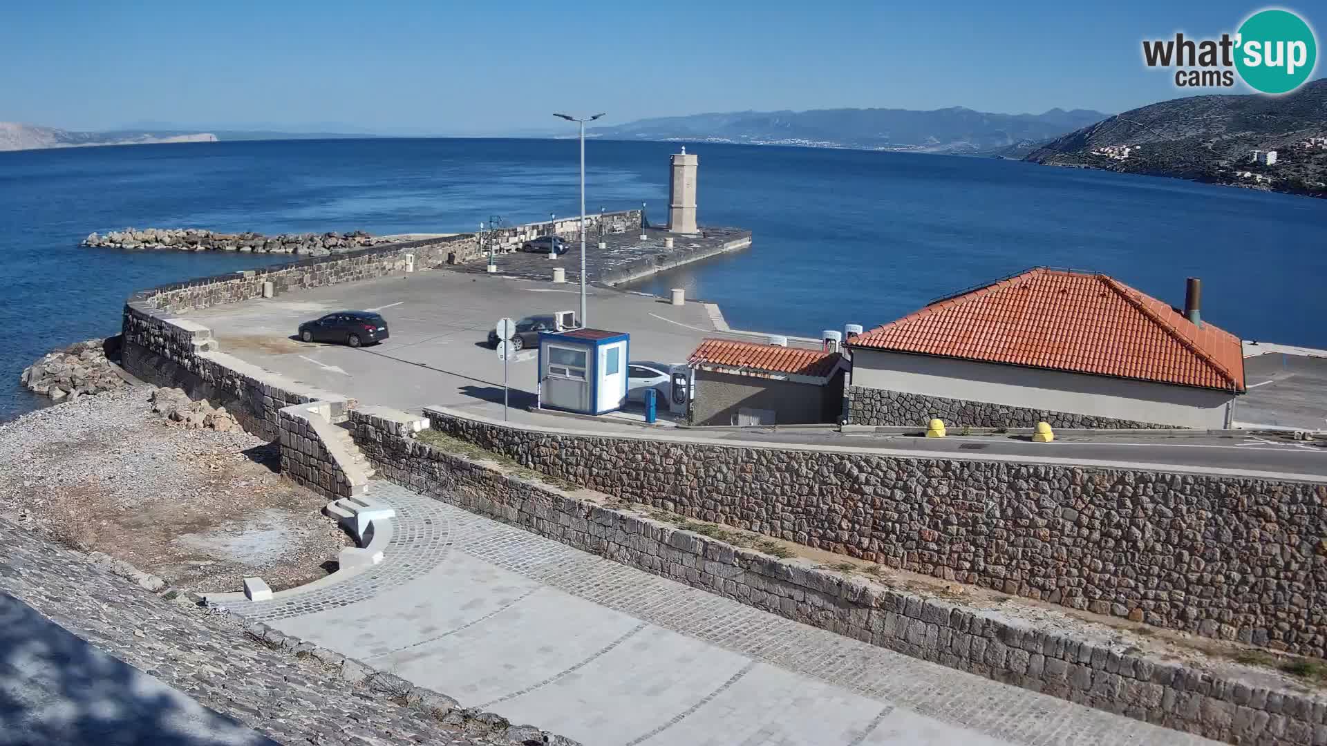Senj Harbour Webcam – Breakwater & Lighthouse Live View