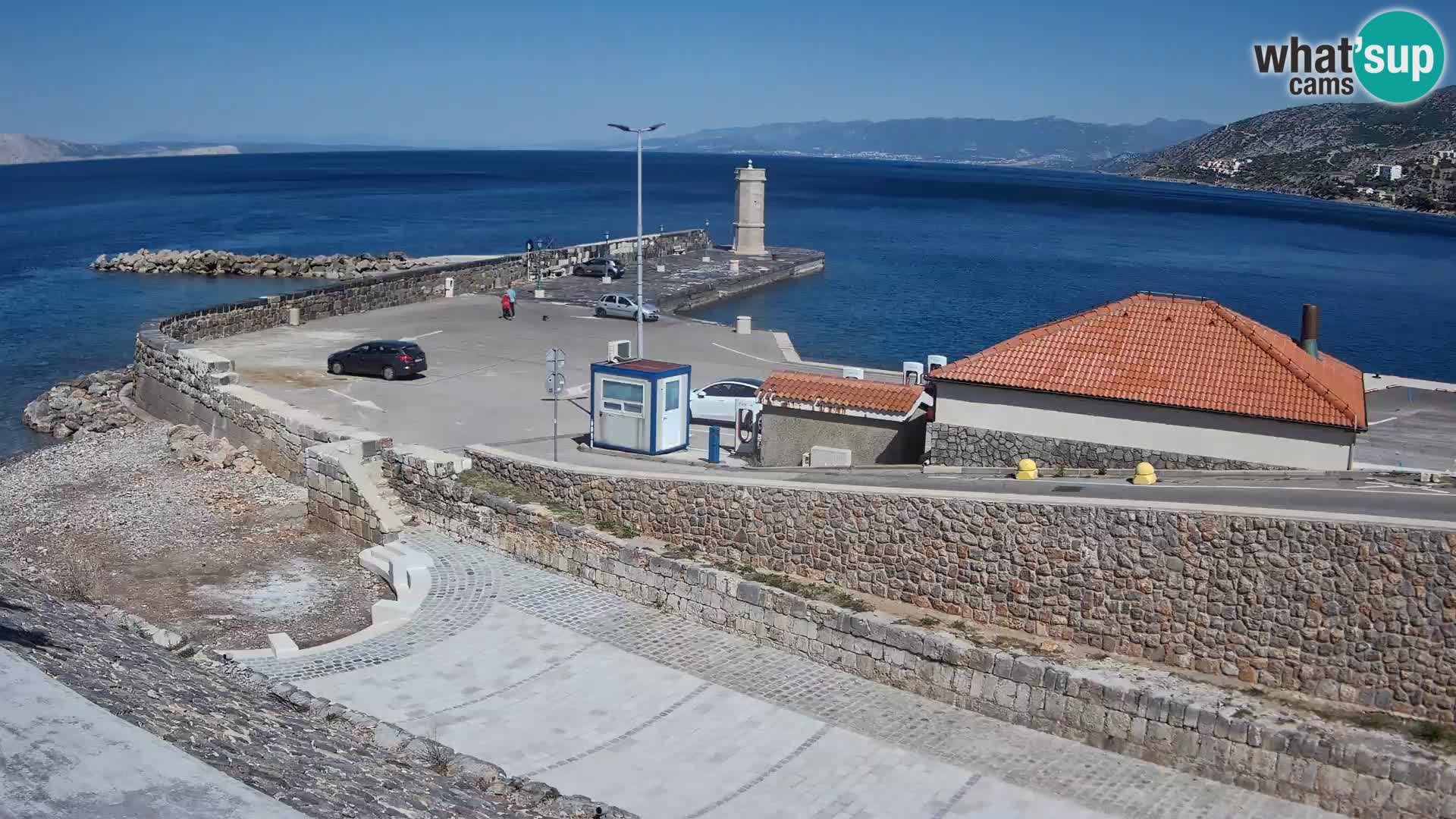 Webcam puerto de Senj – Rompeolas y faro en directo