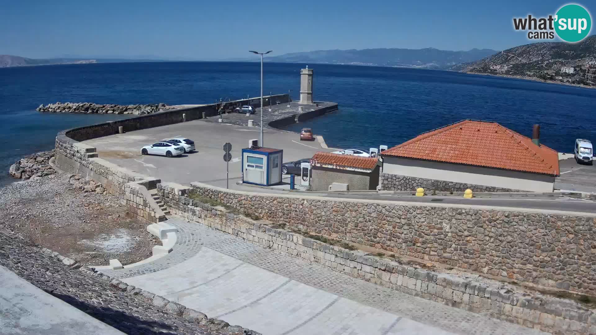 Web kamera Senj luka – Lukobran i svjetionik uživo