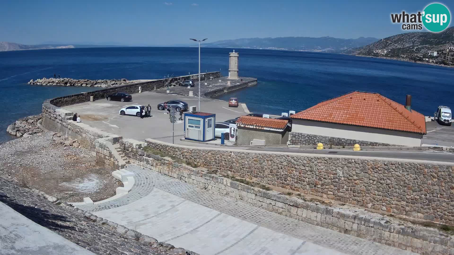 Webcam puerto de Senj – Rompeolas y faro en directo