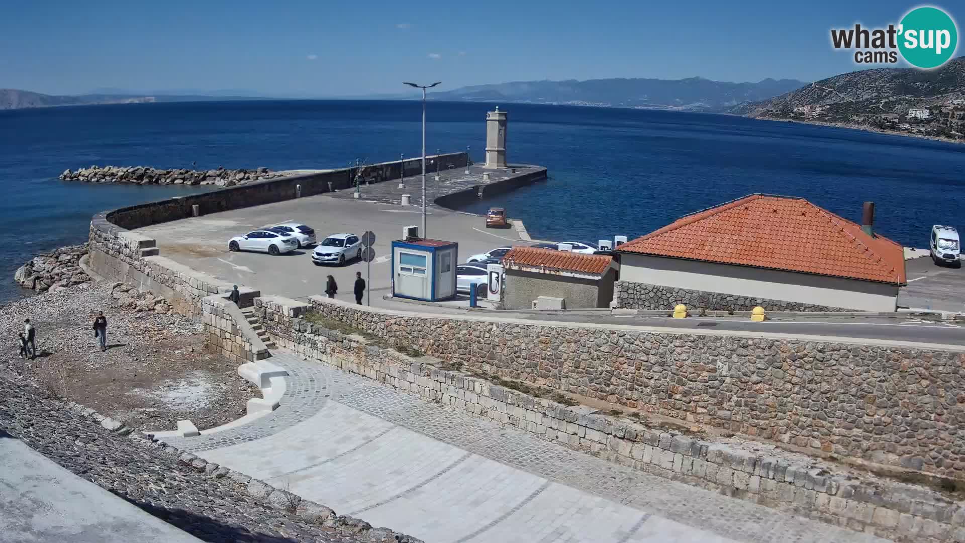 Webcam puerto de Senj – Rompeolas y faro en directo