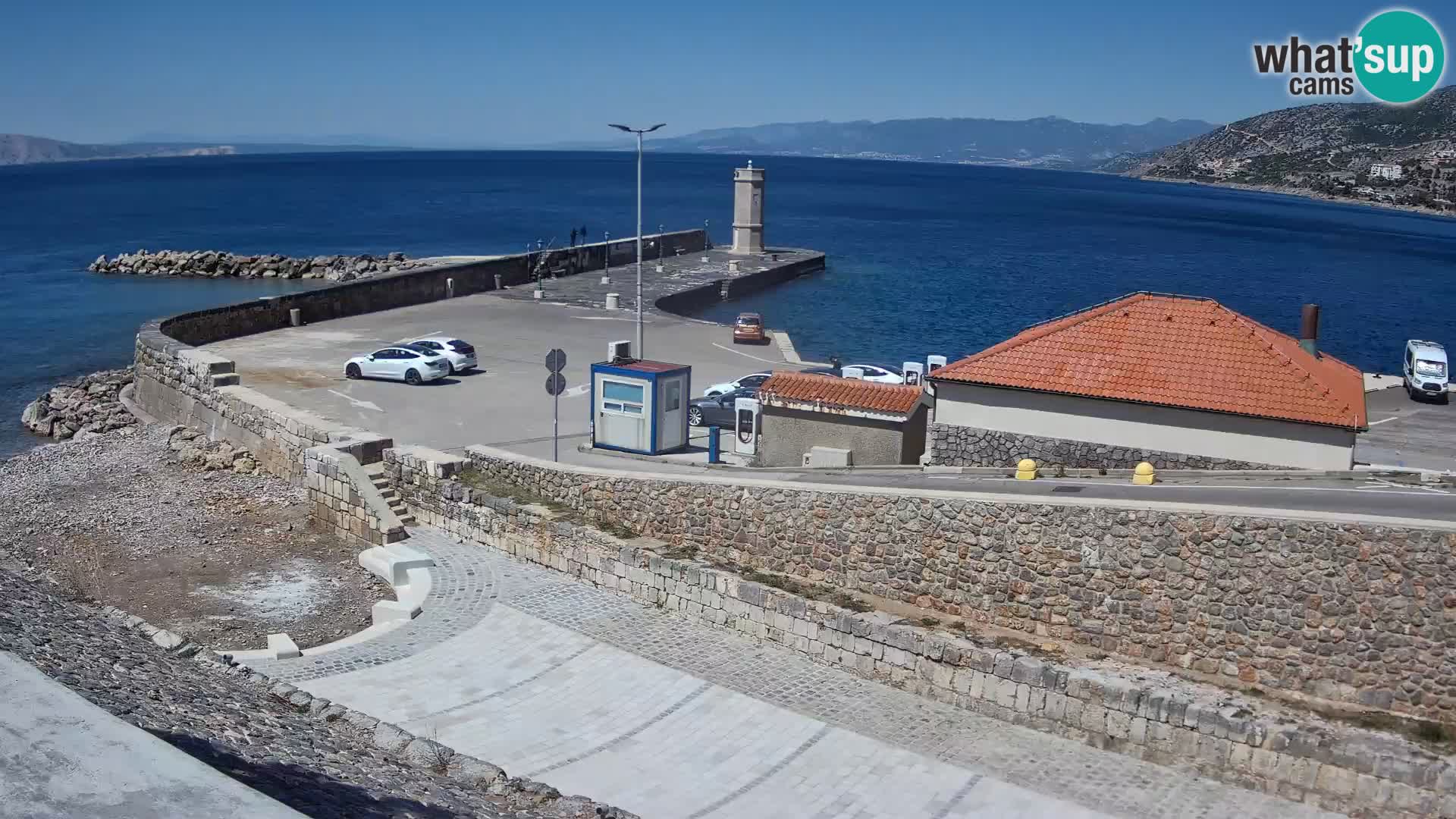 Webcam Porto di Segna – Frangiflutti e Faro in diretta