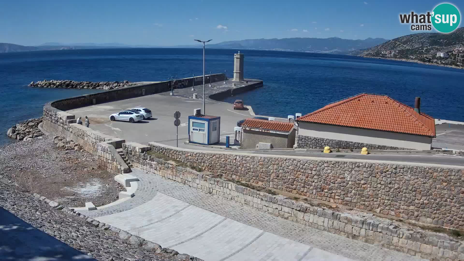 Webcam puerto de Senj – Rompeolas y faro en directo