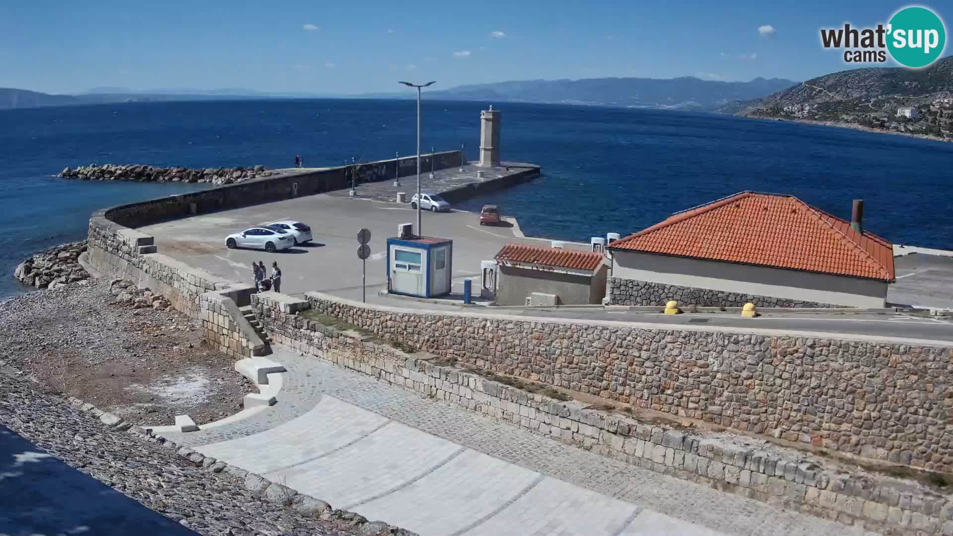 Web kamera Senj luka – Lukobran i svjetionik uživo